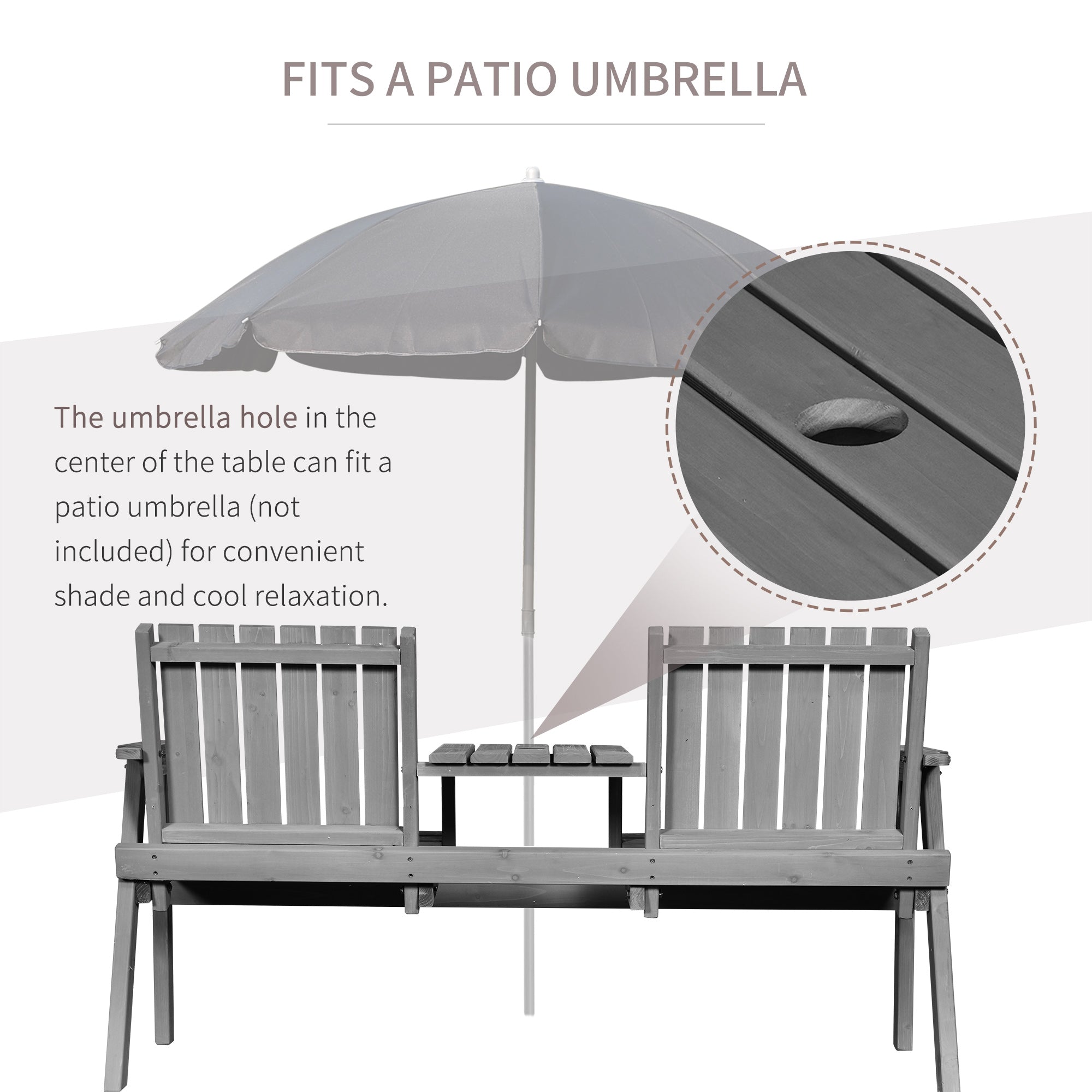 Outsunny 2-Seater Garden Bench Antique Loveseat for Yard, Lawn, Porch, Patio, Steel, Grey - North Peak Garden Furniture
