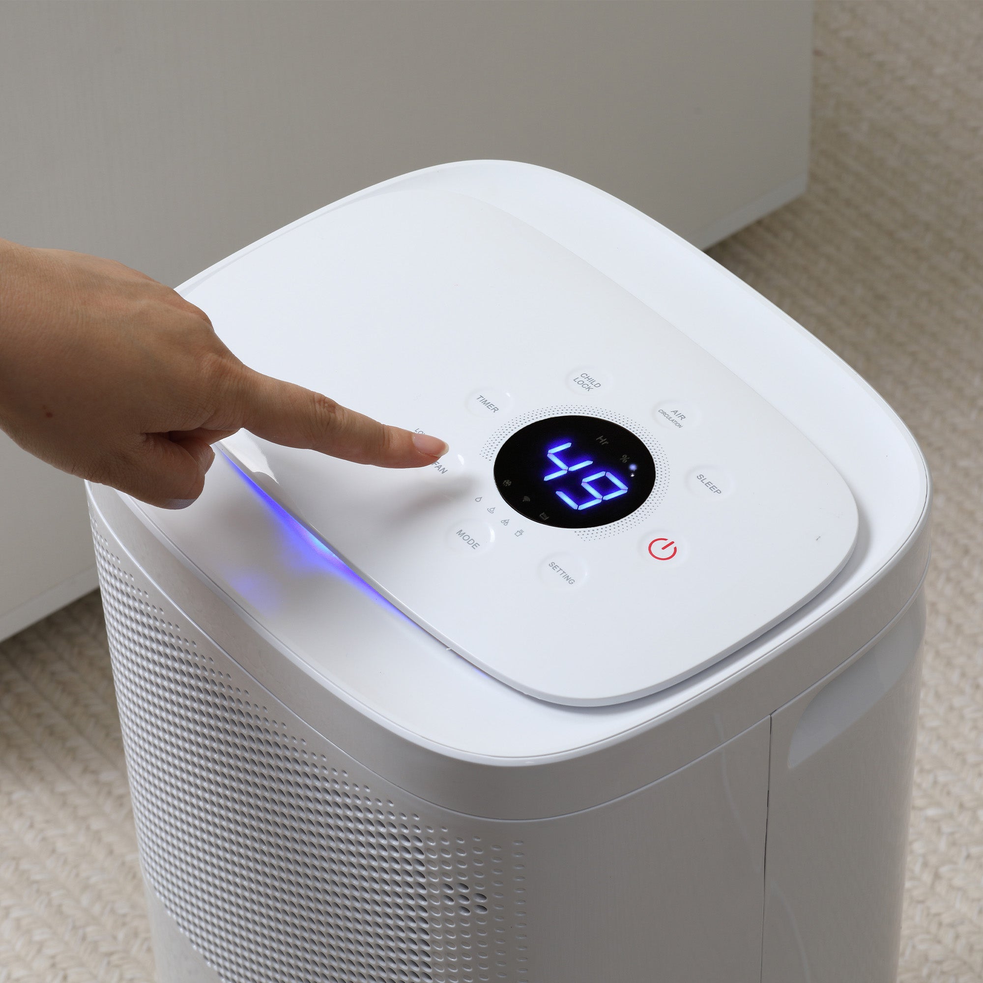 HOMCOM 10L/Day 2200ML Portable Quiet Dehumidifier with WiFi Smart App Control, Electric Moisture Air Dehumidifier for Home Laundry Basement - North Peak Garden Furniture