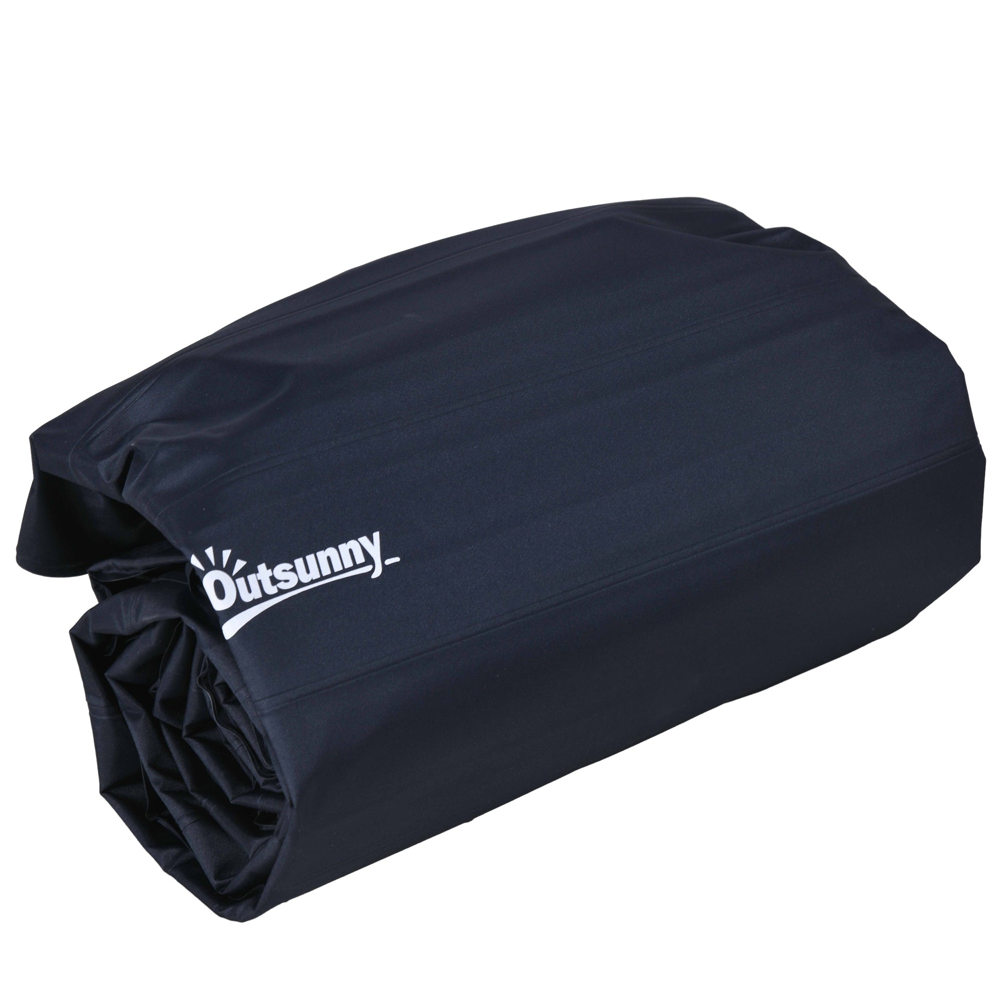 Outsunny Double Inflatable Mattress, with Built-In Pump - Blue - North Peak Garden Furniture