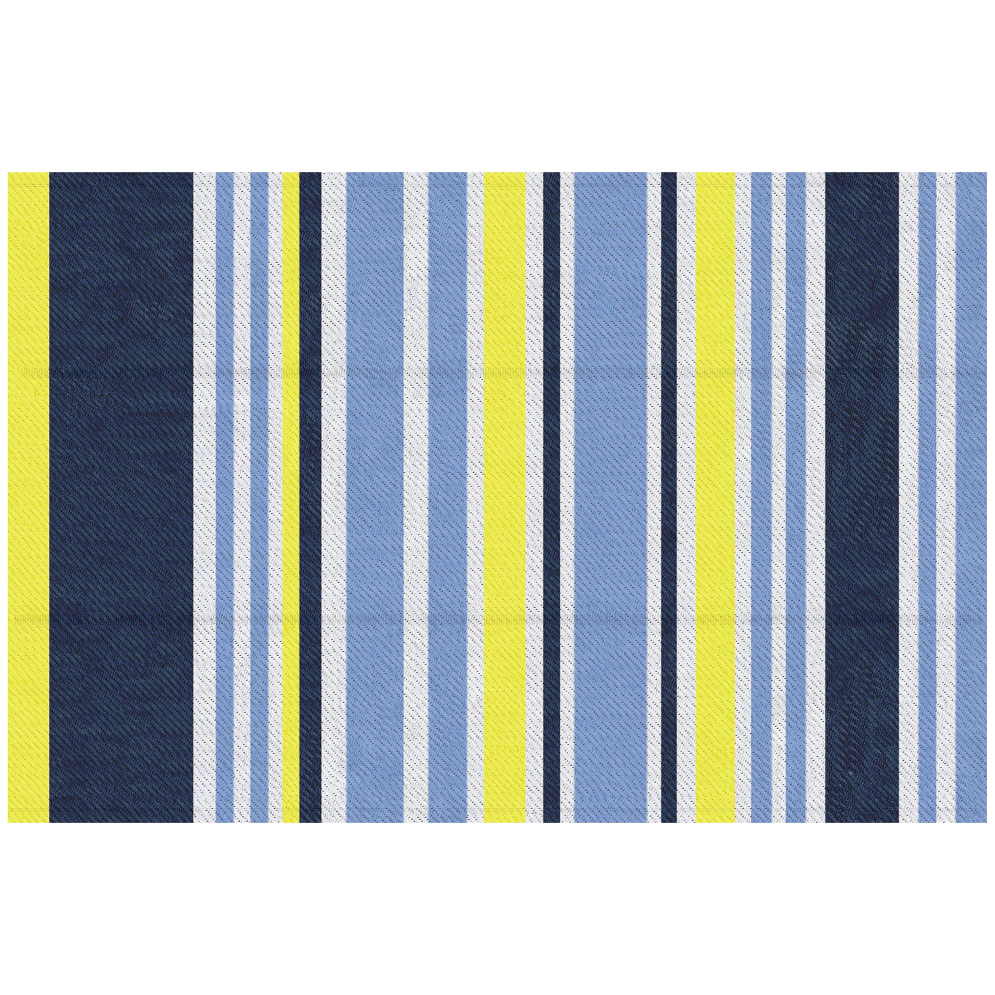 Outsunny Reversible Outdoor Rug, Waterproof Plastic Straw Mat for Backyard, Deck, RV, Picnic, Beach, Camping, 121 x 182 cm, Dark Blue and Yellow