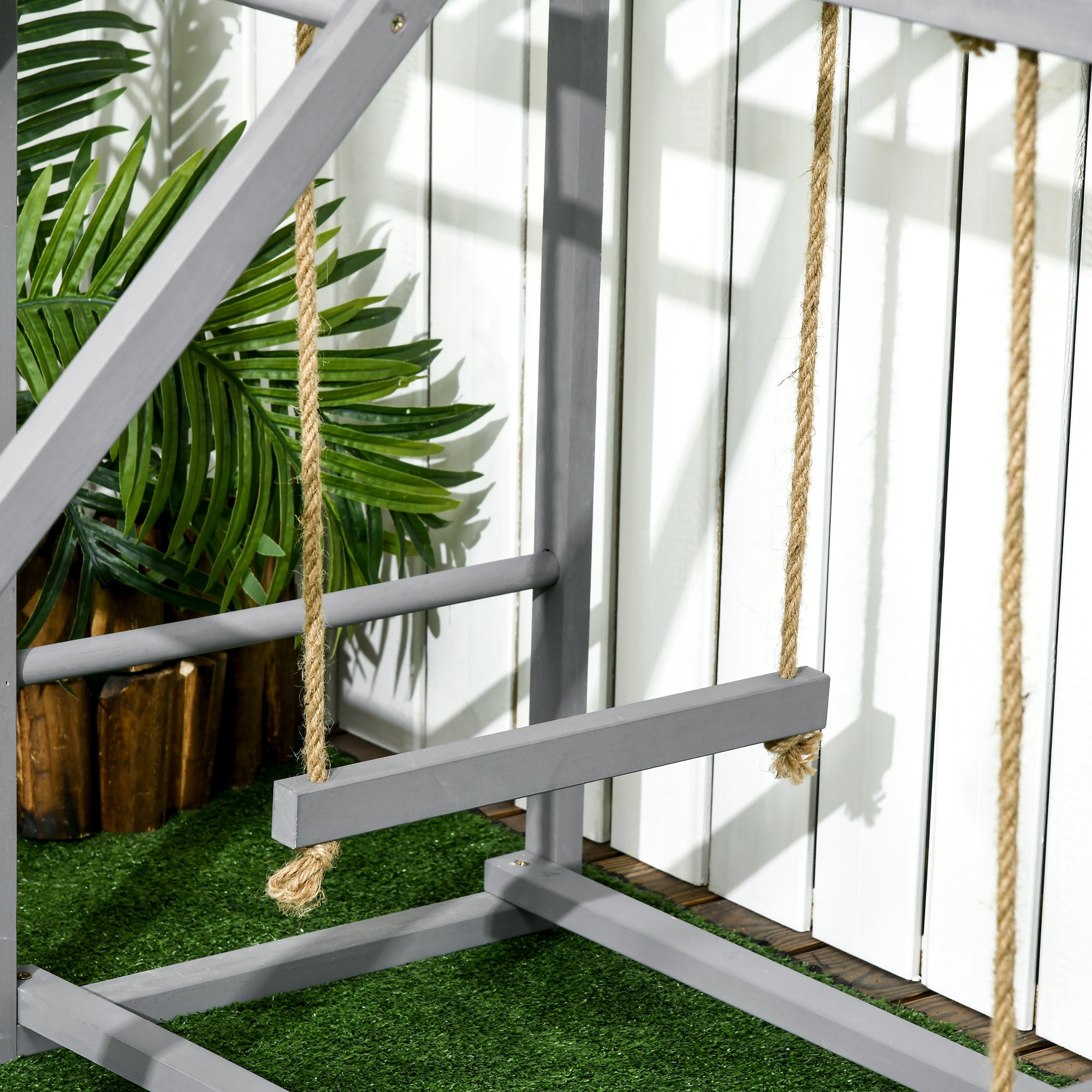 PawHut Walk In Chicken Run with Chicken Activity Shelf and Cover, 2.8 x 5.7 x 2m - North Peak Garden Furniture