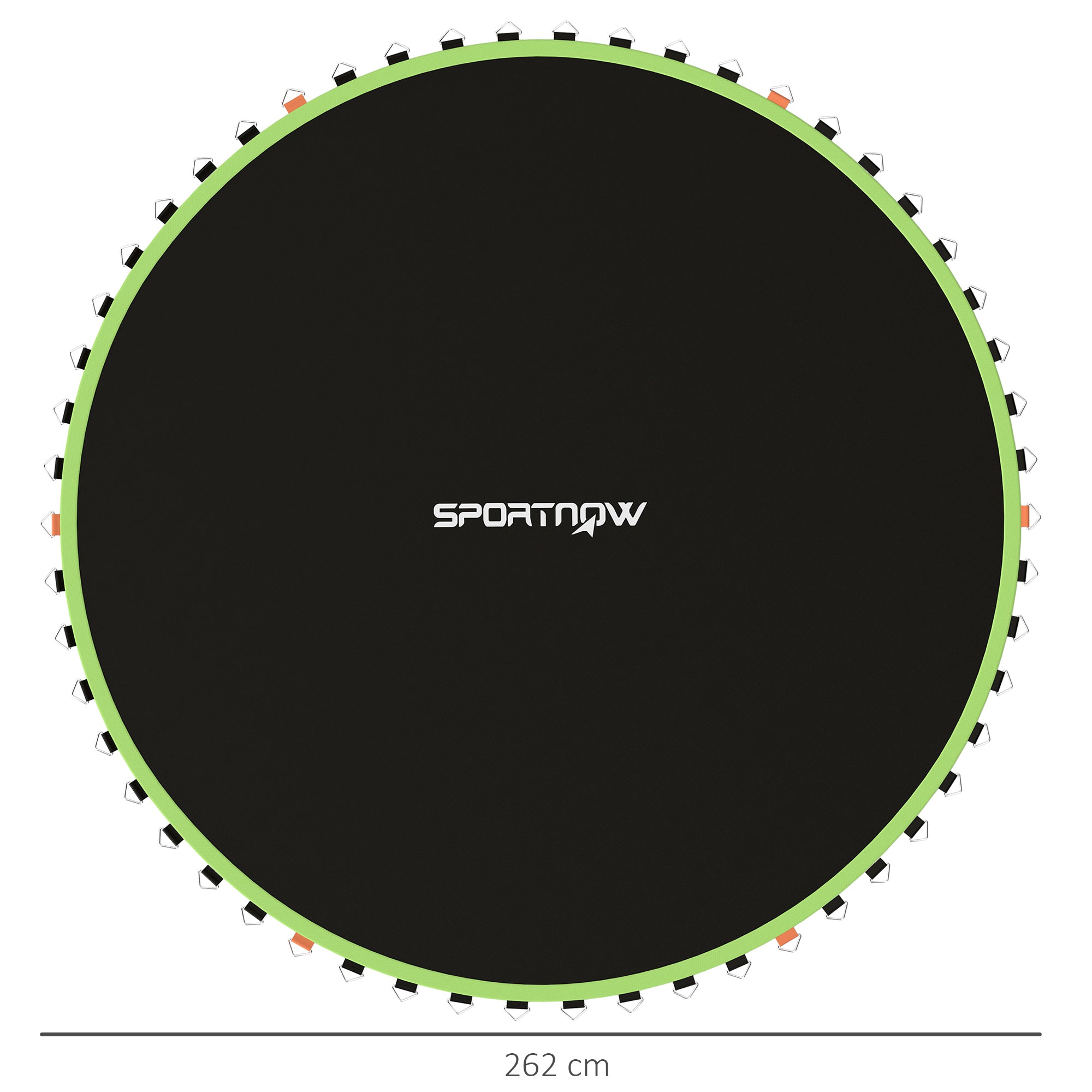 SPORTNOW Trampoline Replacement Mat with Spring Pull Tool, 54 V-Hooks, for 10ft Trampoline using 14cm Springs, Green - North Peak Garden Furniture