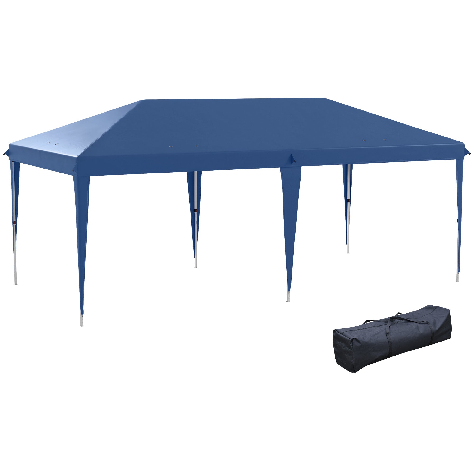 Outsunny 6 x 3(m) Garden Large Gazebo Canopy Waterproof Outdoor Party Tent Marquee - North Peak Garden Furniture