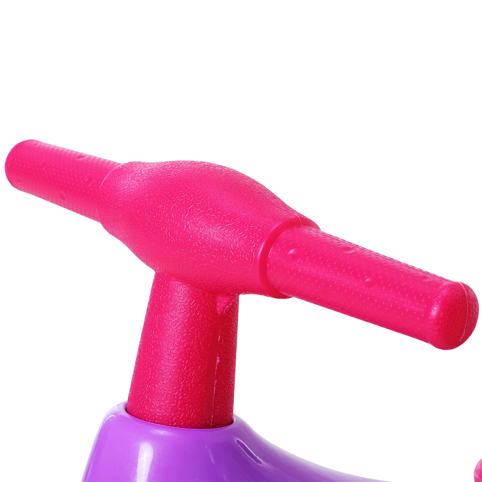 HOMCOM Baby Balance Bike Toddler Training Walker Smooth Rubber Wheels Ride on Toy Storage Bin Gift for Boys Girls Violet Fuchsia - North Peak Garden Furniture