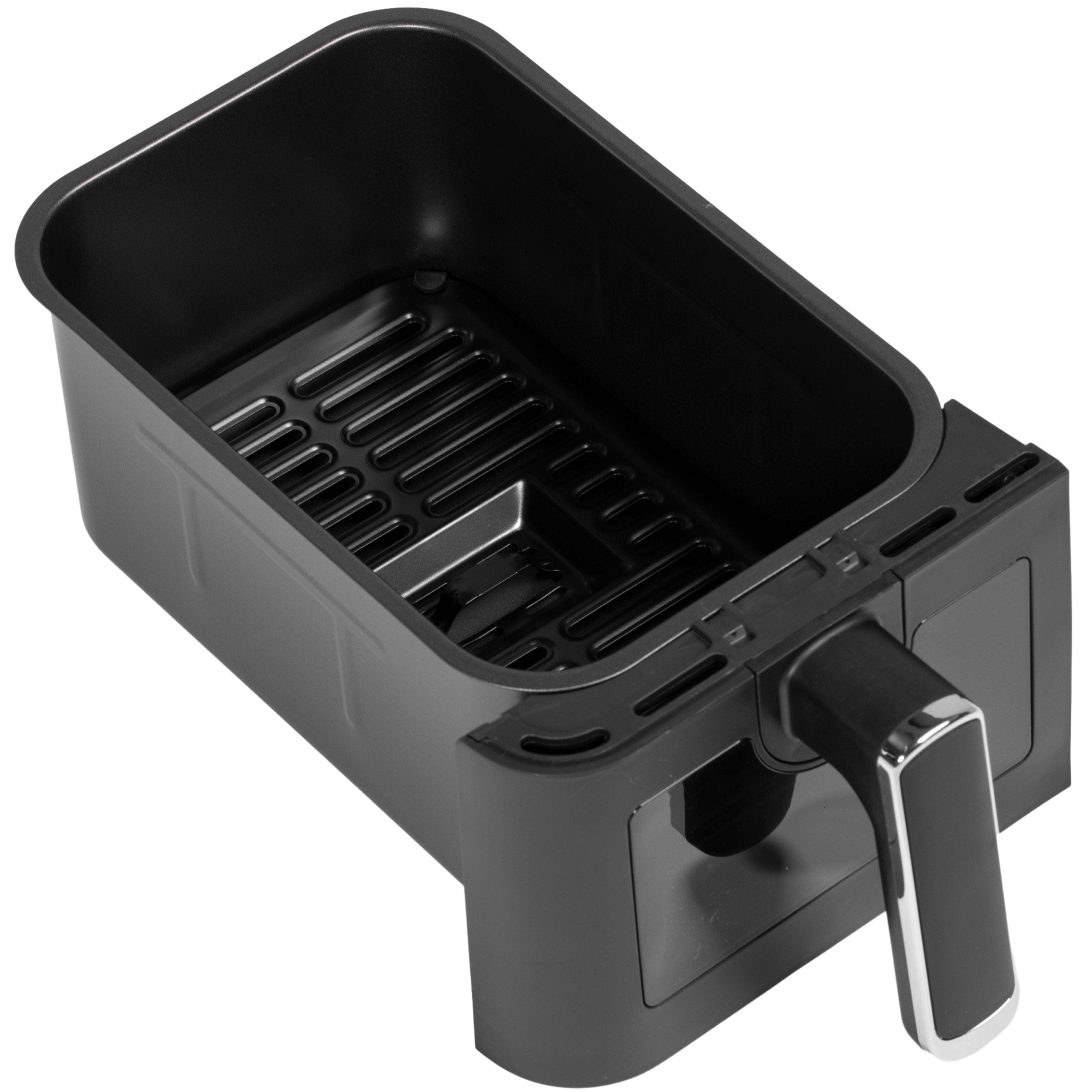 HOMCOM 8L Dual Basket Air Fryer, 80-200℃, with Sync Function - Black/Silver - North Peak Garden Furniture