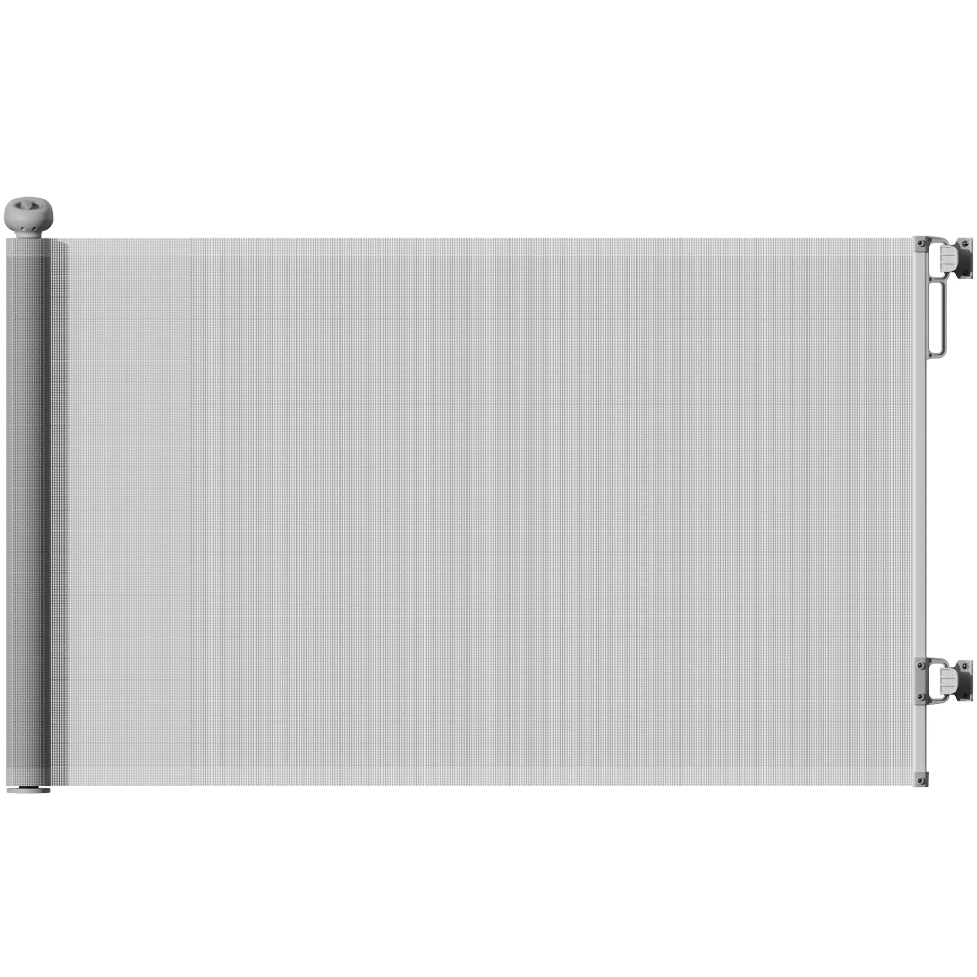 PawHut Retractable Stair Gate Extends Up to 140 cm Wide, Dog Gate for Doorways, Stairways, Hallways, Grey - North Peak Garden Furniture