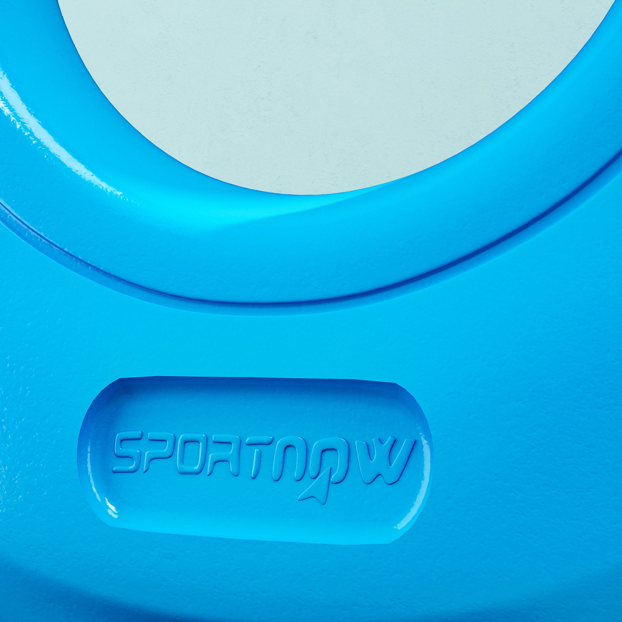 SPORTNOW 10kg Kettlebell, Soft Kettle Bell with Wide Handle for Home Gym Weight Lifting and Strength Training, Light Blue - North Peak Garden Furniture