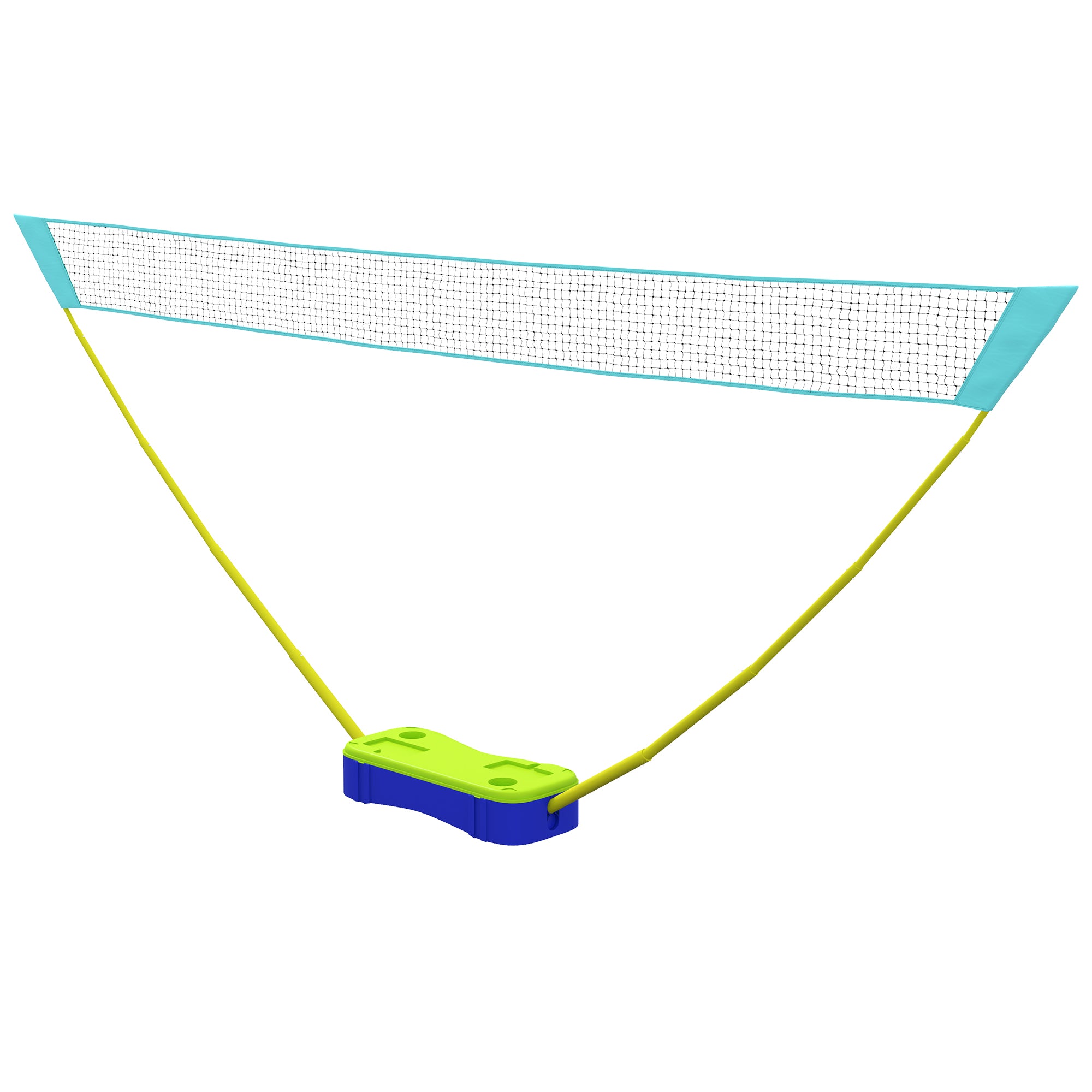 SPORTNOW Portable Badminton Net Set w/ Volleyball Net, Rackets, Shuttlecocks