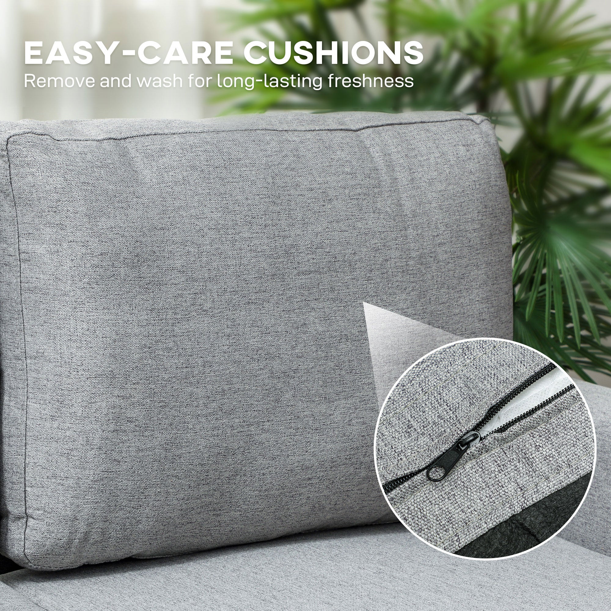HOMCOM Three-Seater Storage Sofa Bed - Grey
