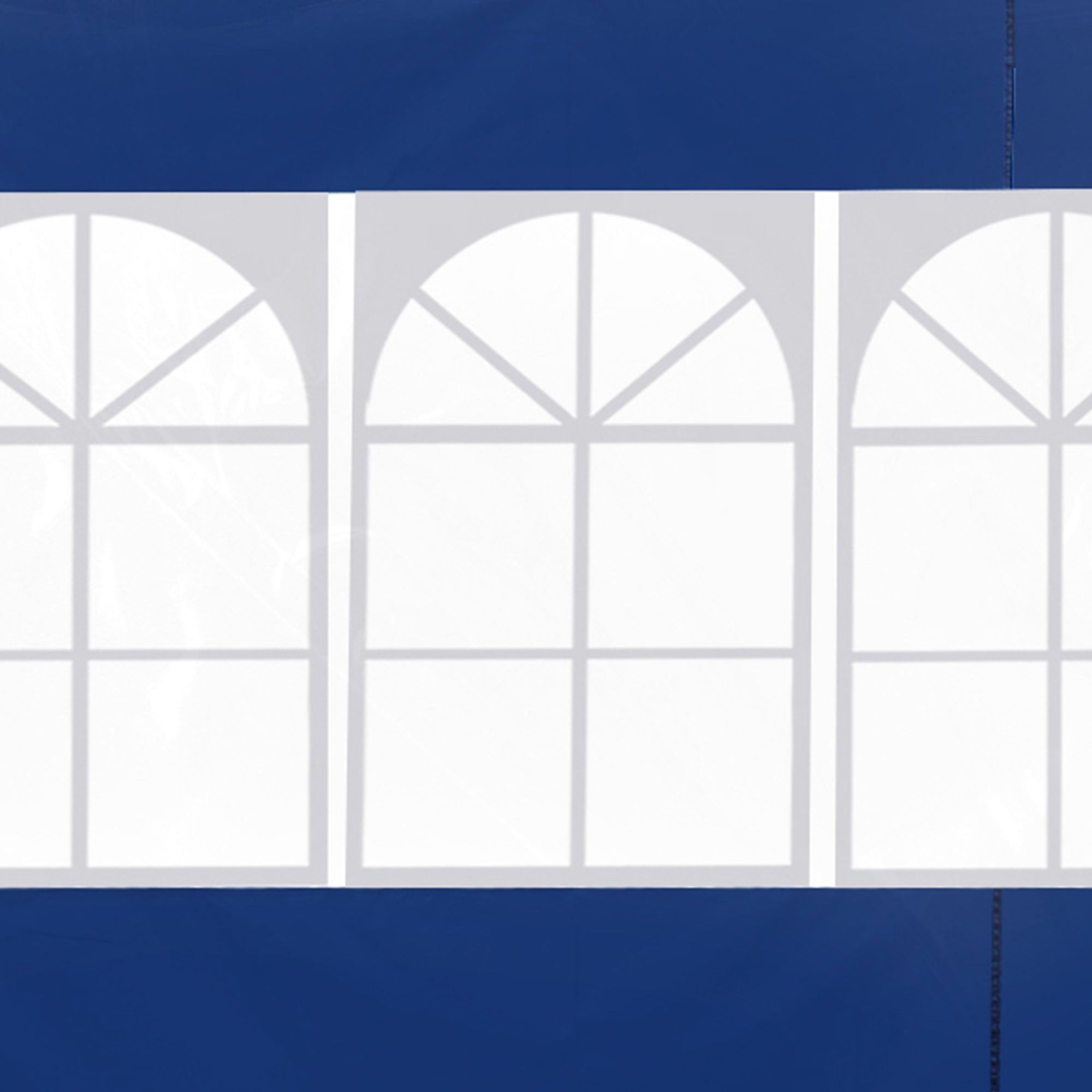 Outsunny 3 Meters Gazebo Replaceable Exchangeable Side Panel Wall Panels Walls With Window 3 colours (Blue) - North Peak Garden Furniture