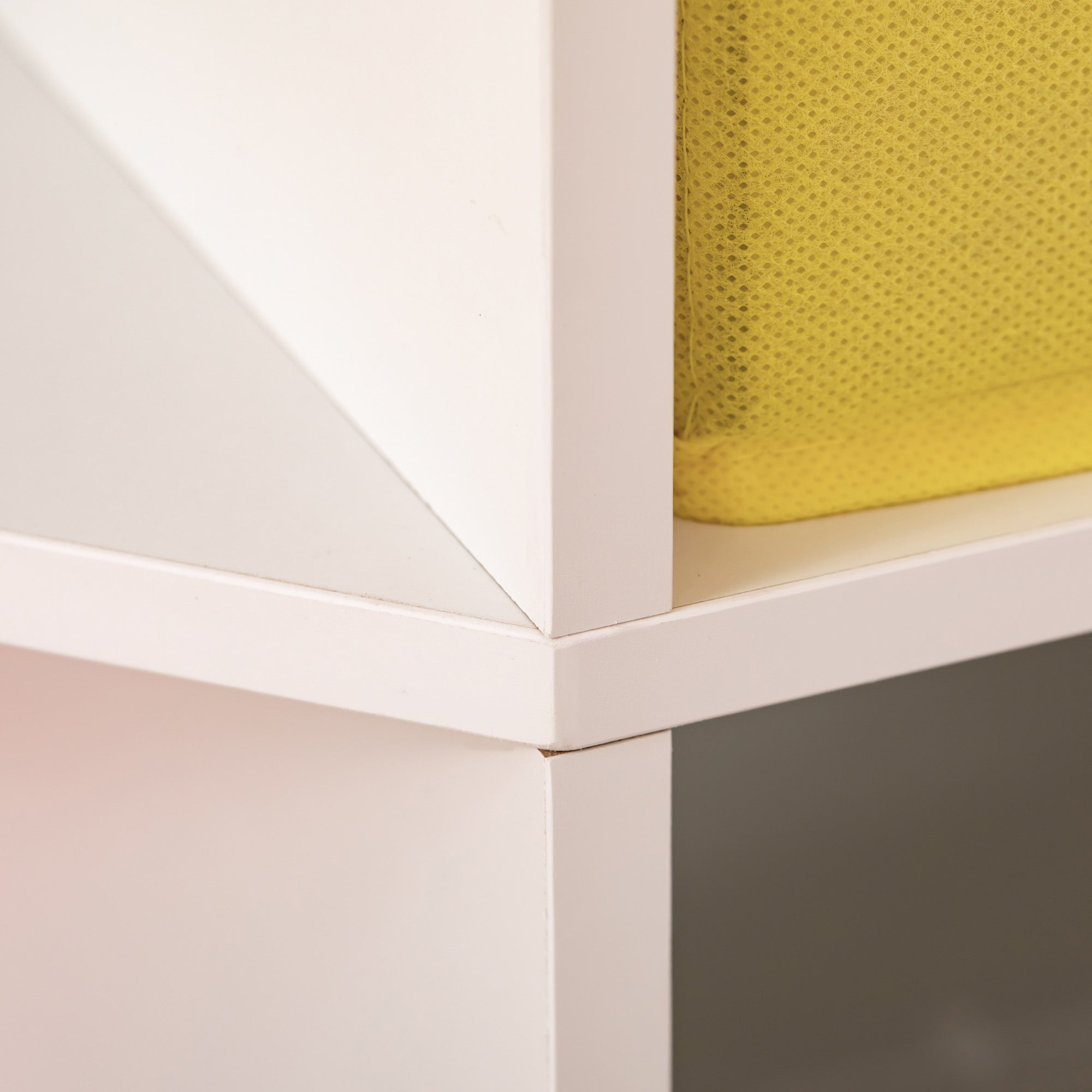 HOMCOM 3 Tier Kids Bookcase Toy Organiser Storage w/ 3 Fabric Drawers, White - North Peak Garden Furniture