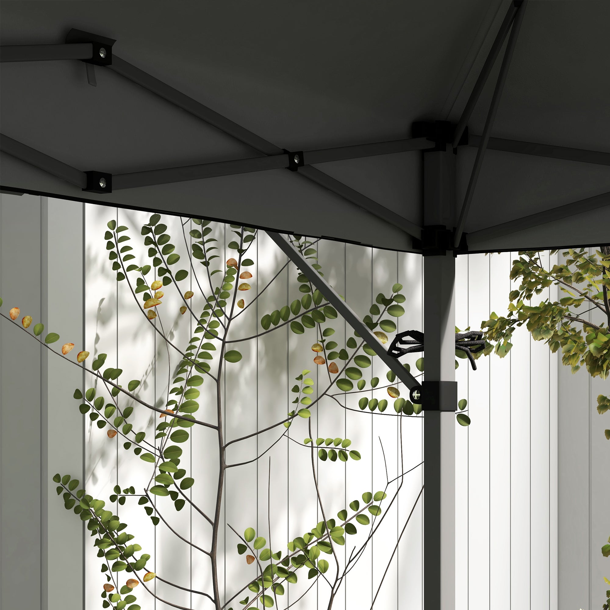 Outsunny 5 x 3m Height Adjustable Pop-Up Gazebo, with Accessories - Grey - North Peak Garden Furniture