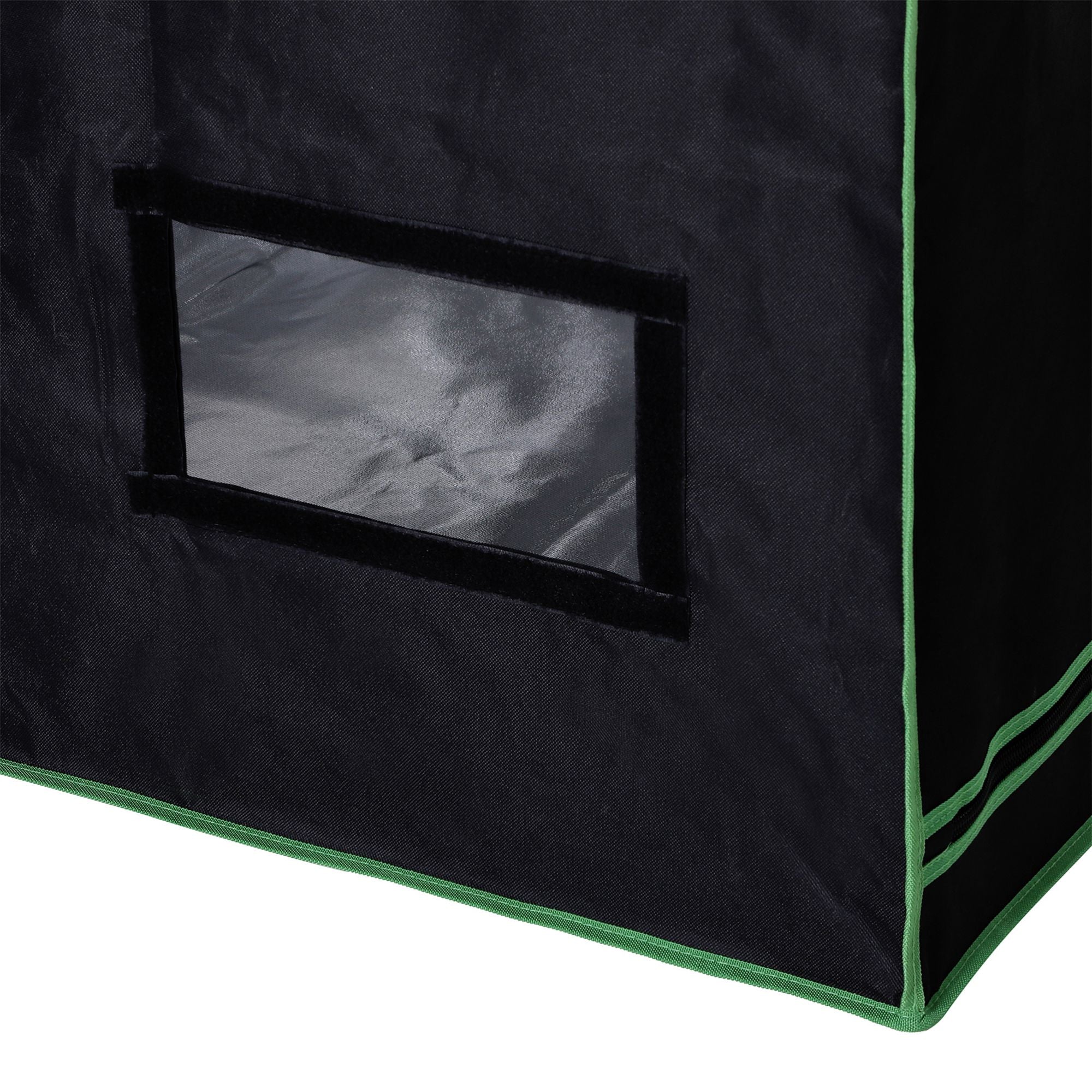 Outsunny Hydroponic Plant Grow Tent, 80L x 80W x 160Hcm-Black/Green