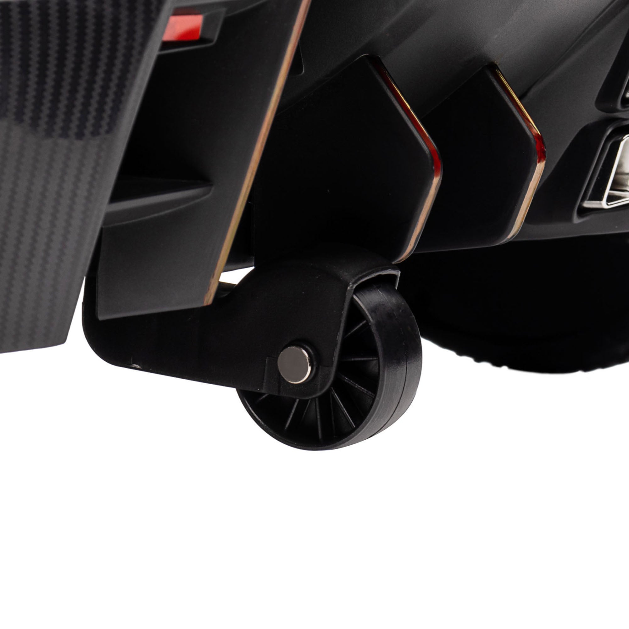 HOMCOM Lamborghini Veneno Licensed Electric Ride-On Car, with Remote, Music, Horn - Black - North Peak Garden Furniture