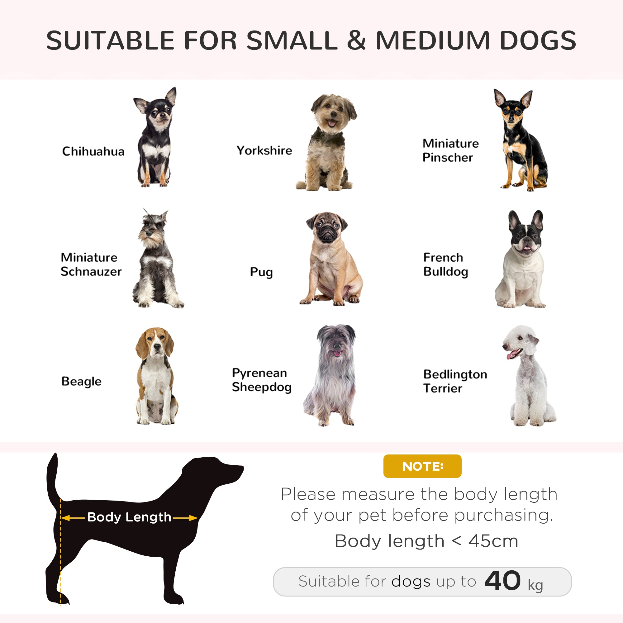 PawHut Elevated Dog Sofa Bed, with Cushion, for Medium and Small Dogs, Grey - North Peak Garden Furniture