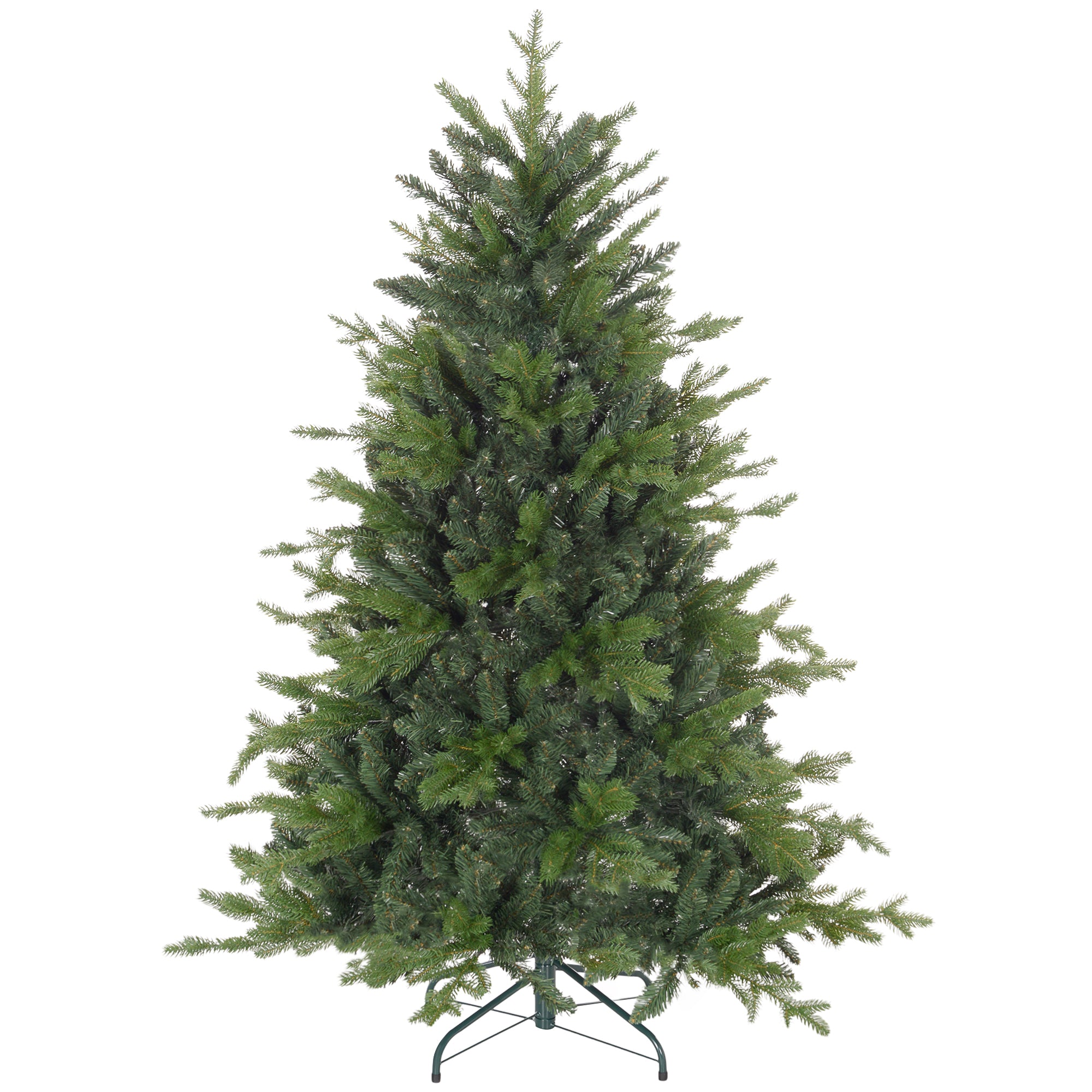 HOMCOM 5ft Bare Artificial Christmas Tree, with 1309 Tips - Green - North Peak Garden Furniture