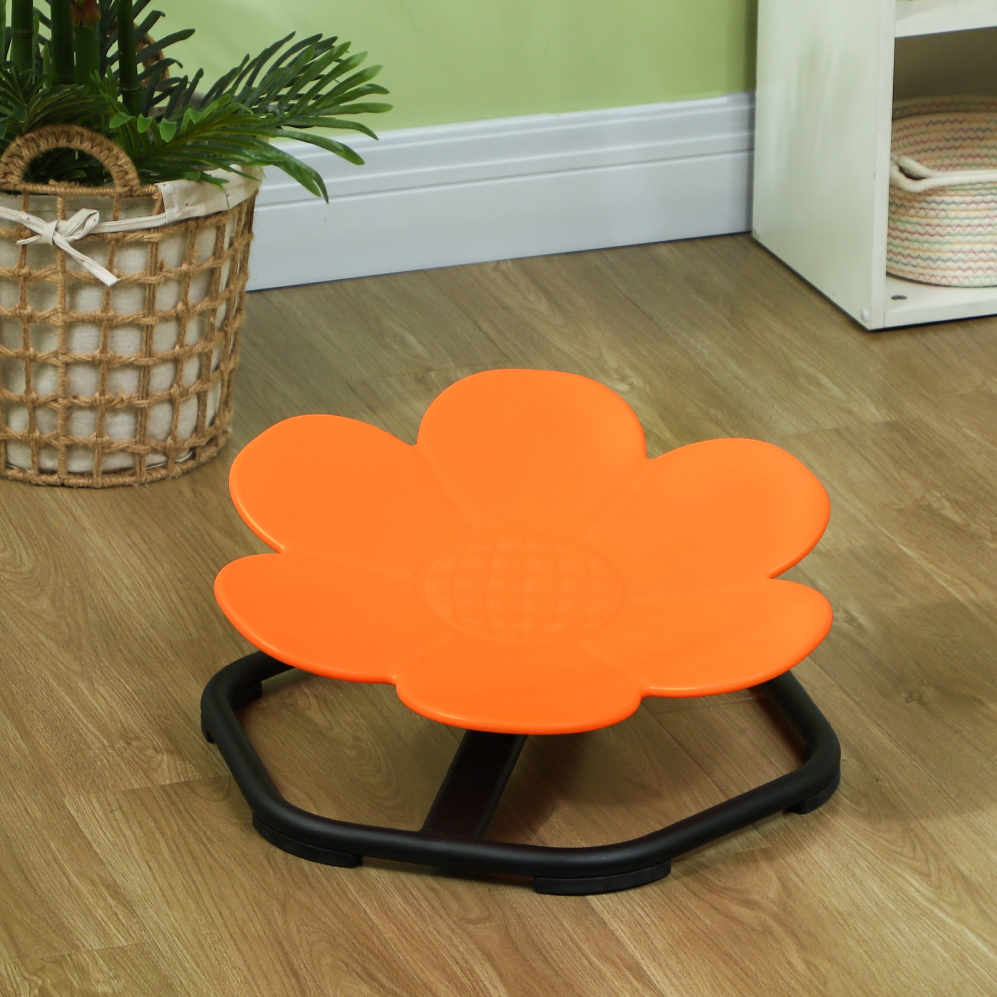 AIYAPLAY Sensory Spinning Chair for Autism Kids Coordination & Balance, Orange - North Peak Garden Furniture
