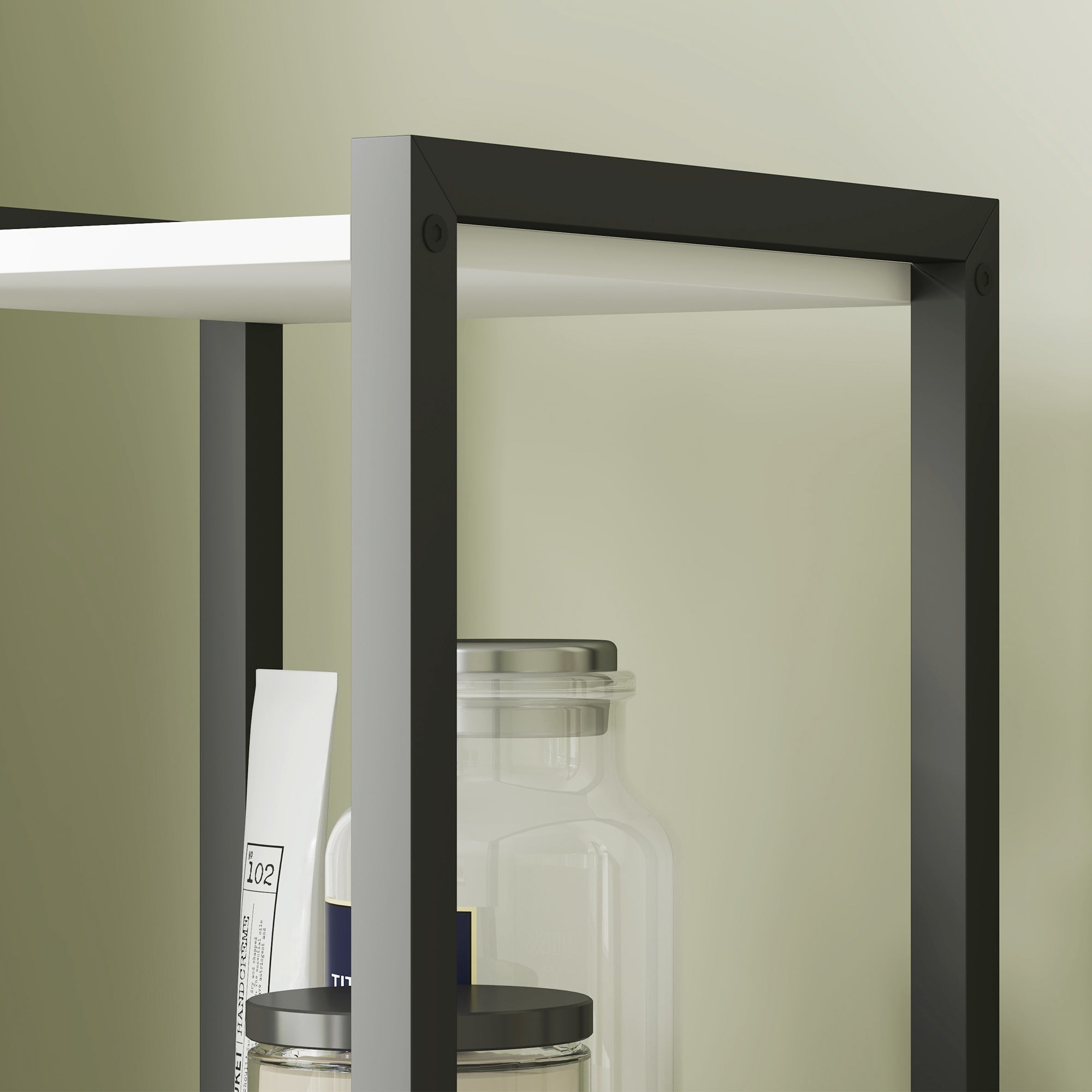 HOMCOM Tall Bathroom Cabinet with 3 Shelves, Slim Storage Cabinet with Adjustable Shelf, Narrow Tallboy Cupboard, Bathroom Storage Unit for Kitchen, Living Room, Hallway, 30 x 30 x 170 cm - North Peak Garden Furniture