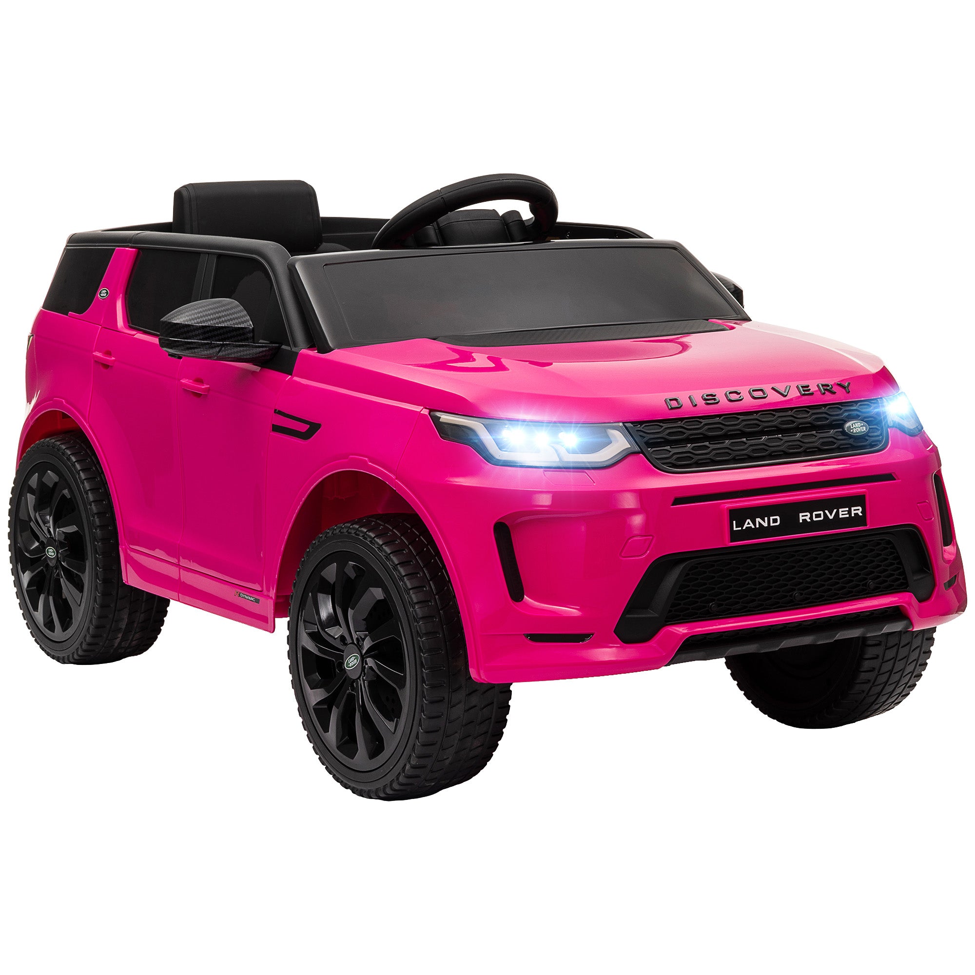 AIYAPLAY Land Rover Discovery Sport Licensed 12V Kids Ride on Car w/ Remote Control, Lights Music Horn, for 3-6 Years Pink - North Peak Garden Furniture