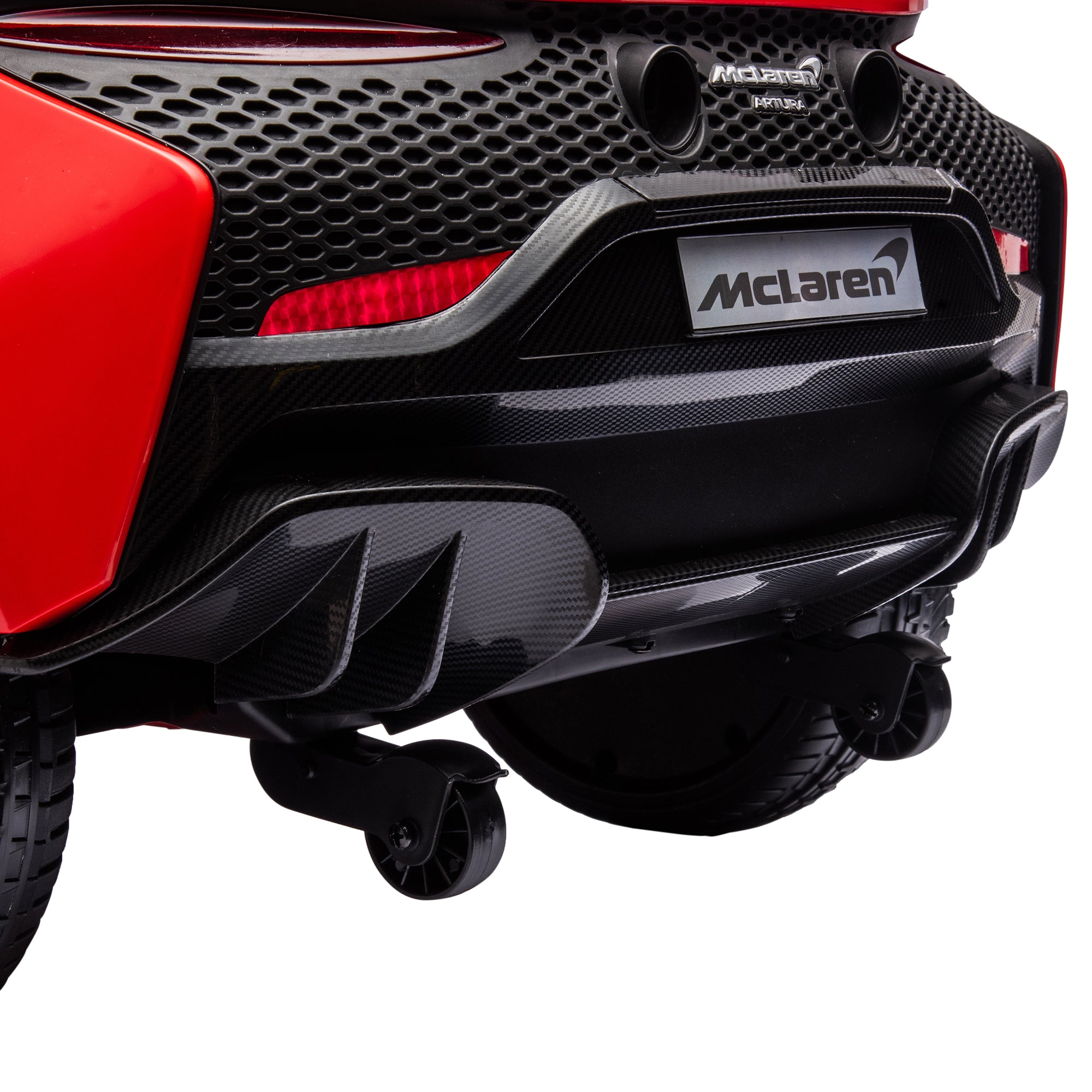 HOMCOM McLaren Licensed Kids Electric Ride-On Car, with Remote Control - Red - North Peak Garden Furniture