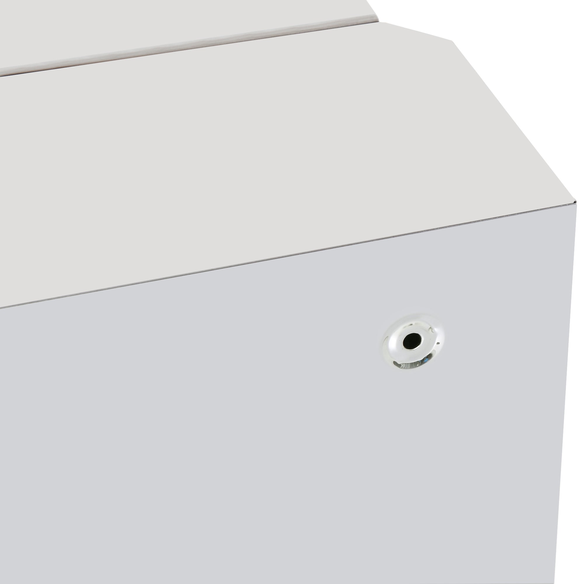HOMCOM Stainless Steel Wall mounted Bathroom Mirror Cabinet 2 Shelves Storage Unit Furniture w/Single Door (60H x 40L x 13D (cm)) - North Peak Garden Furniture