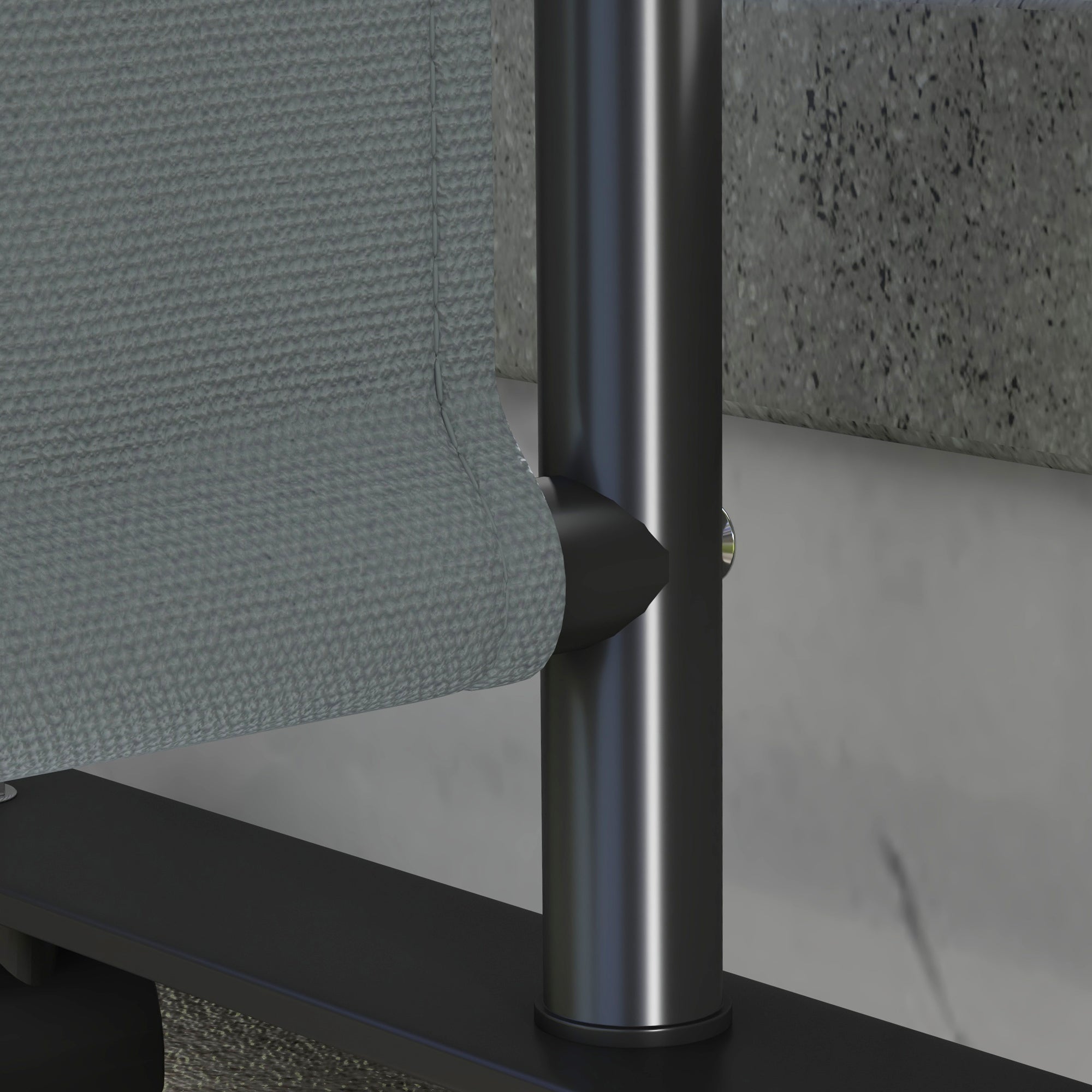 Outsunny 183 x 181cm Outdoor Privacy Screen, with Wheels - Dark Grey - North Peak Garden Furniture