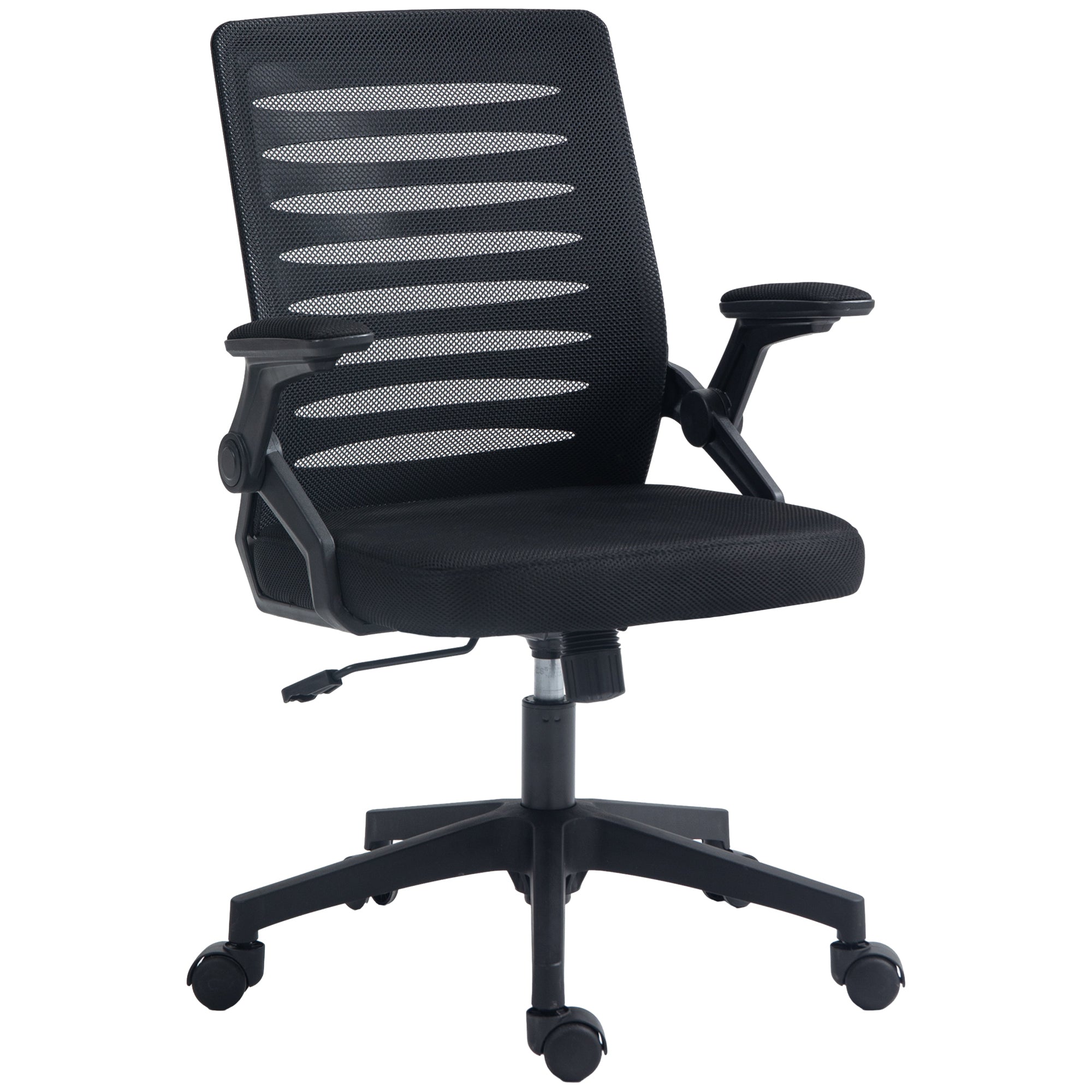 Vinsetto 44-53.5cm Adjustable Height Work Chair, with Mesh Back - Black