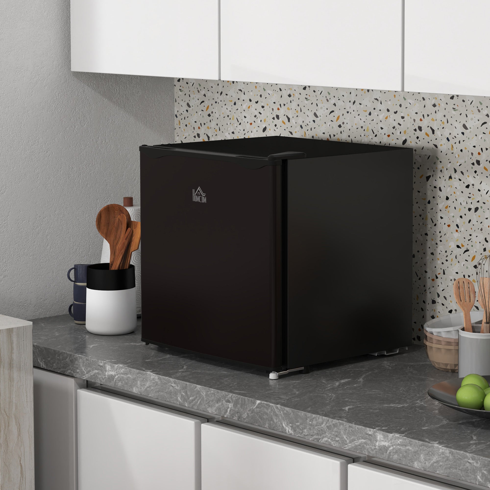 HOMCOM 35L Mini Freezer, -24℃ to -14℃ Temperature - Black - North Peak Garden Furniture