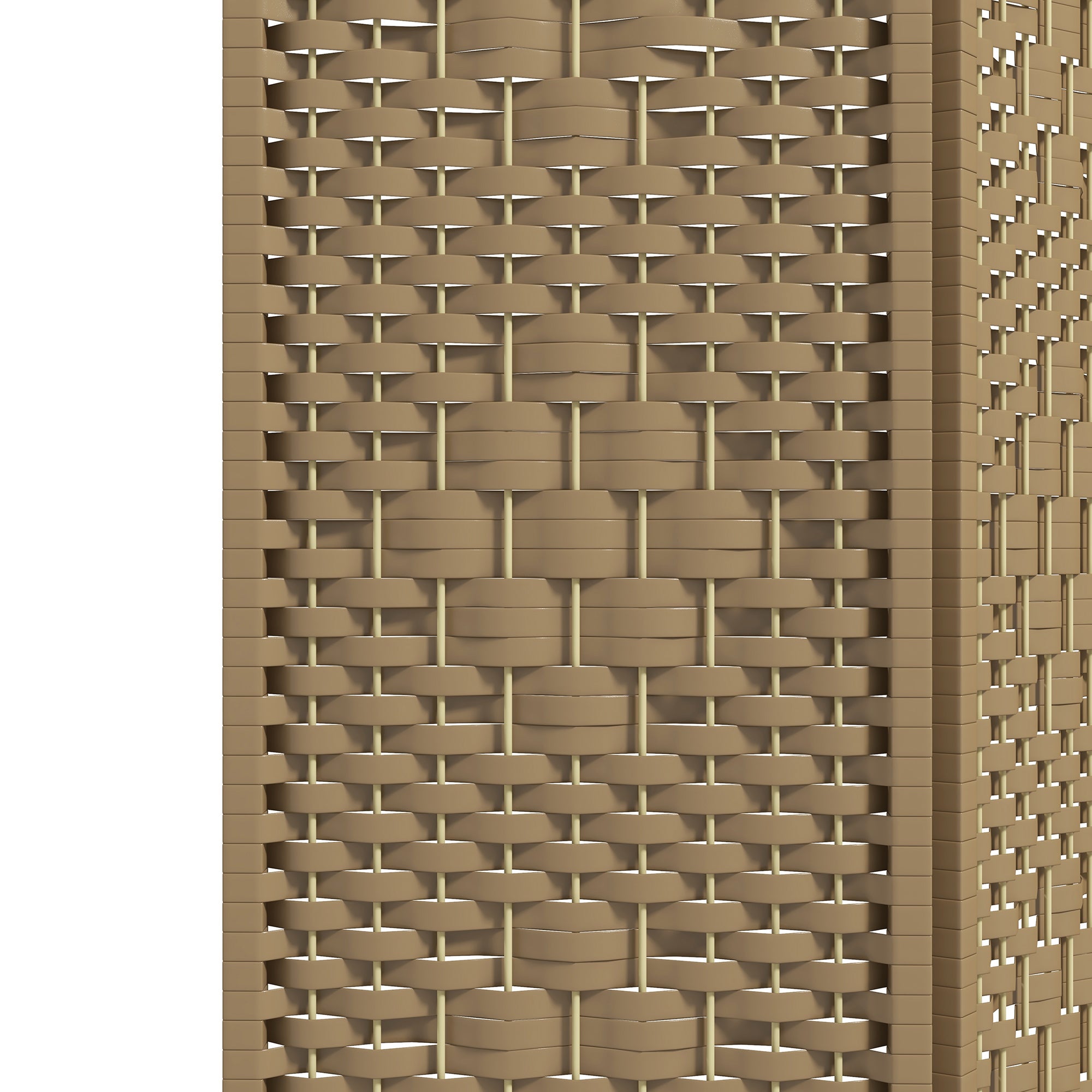 HOMCOM 3 Panel Folding Room Divider, Privacy Screen, Freestanding Paravent Partition Separator Natural Wood
