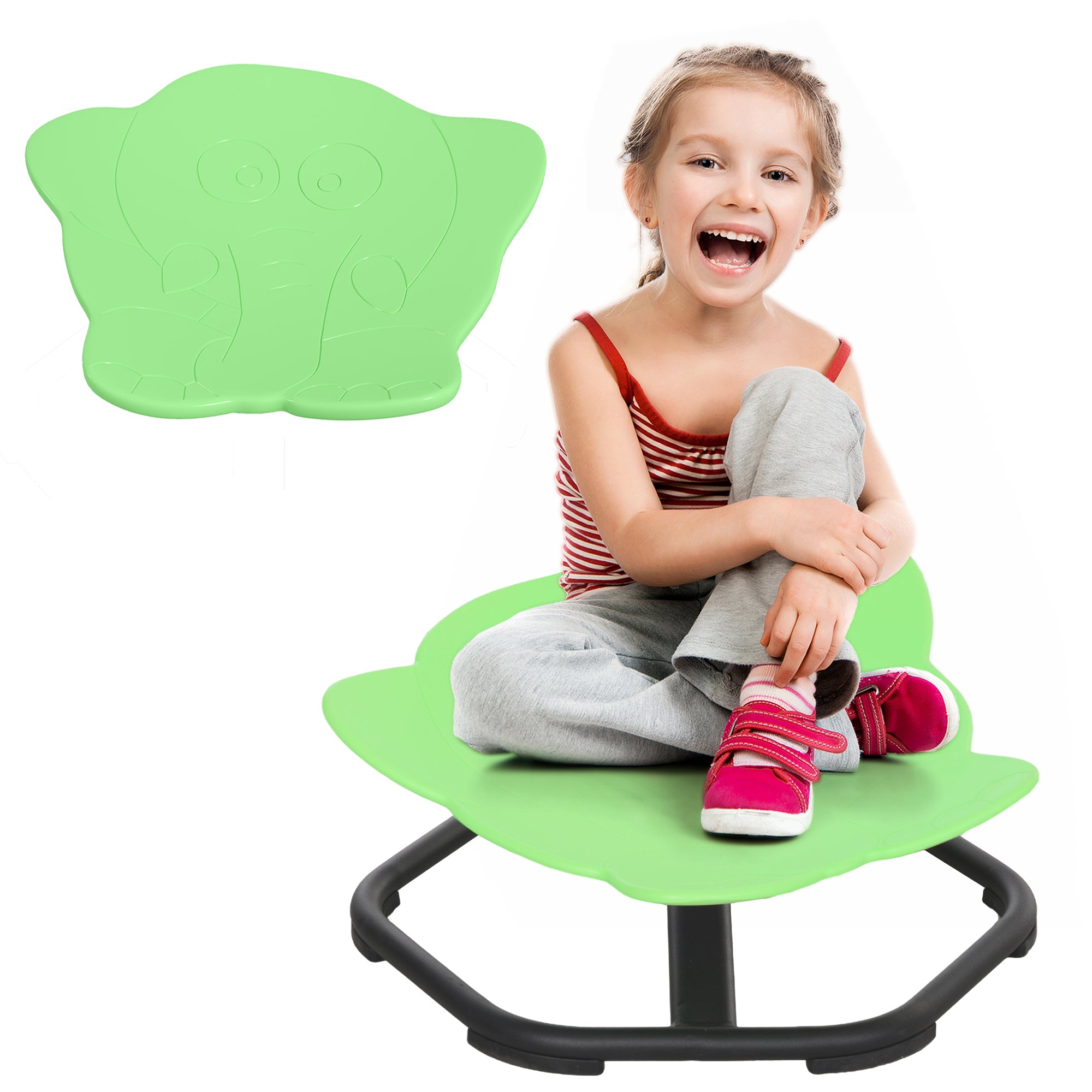 AIYAPLAY Elephant Shape Spinning Chair for Autism 3-6 Years Old - North Peak Garden Furniture