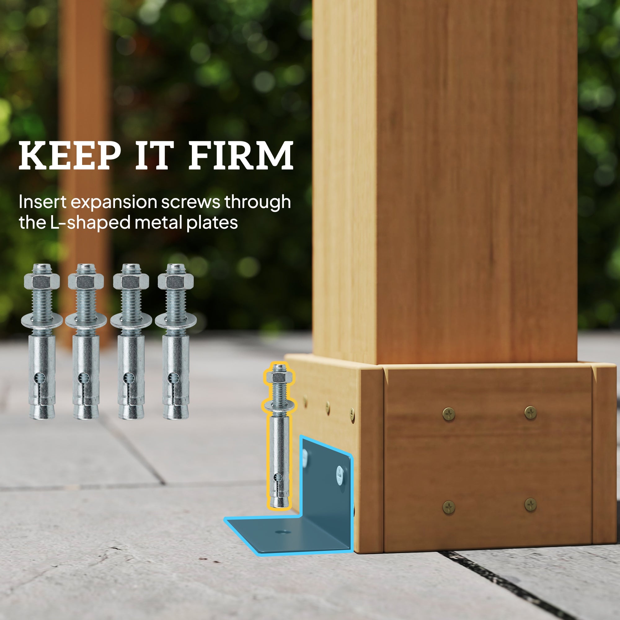 Outsunny Graden Pergola Kit, Wooden Pergola Gazebo Grape Trellis with Stable Structure, 3.6 x 3.6m, Dark Brown