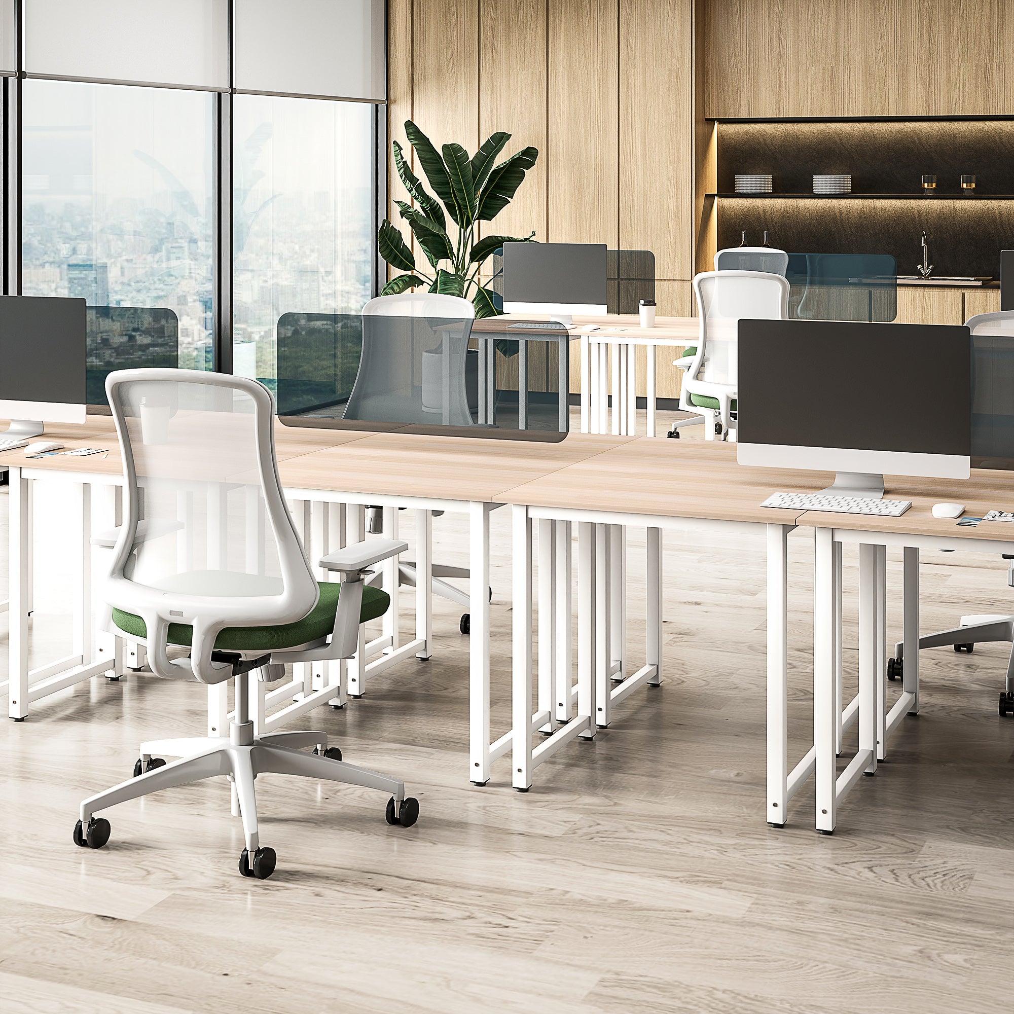 HOMCOM Computer Desk, Writing Table, 80 x 60 x 76cm Workstation for Home Office, Study with Metal Frame, Simple Assembly, White - North Peak Garden Furniture