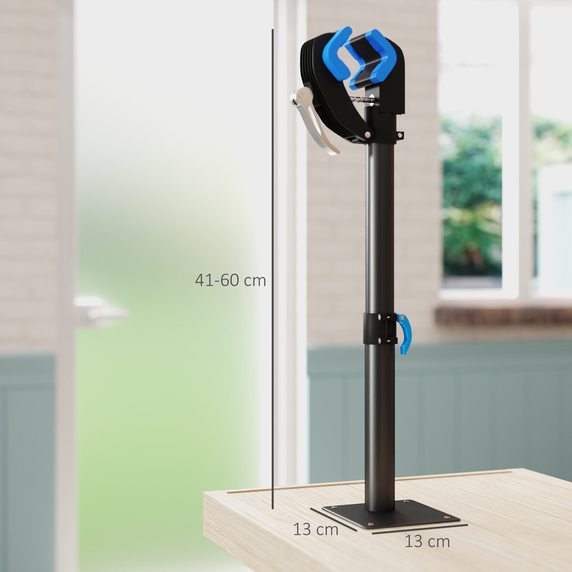 HOMCOM Bike Repair Stand, Wall Mount Bicycle Repair Rack with Adjustable Clamp, Bicycle Maintenance Rack for Road Mountain Bike, Bike Workstand for Home Garage or Workshop - North Peak Garden Furniture