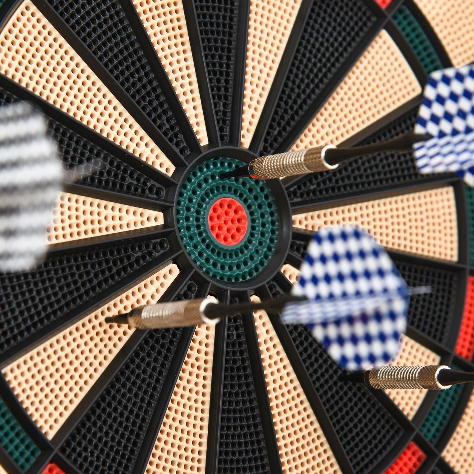 HOMCOM LCD Electronic Dartboard Set Features 26 Games w/ 185 Variations and Include 6 Darts Multi-Game Option Ready-to-Play - North Peak Garden Furniture