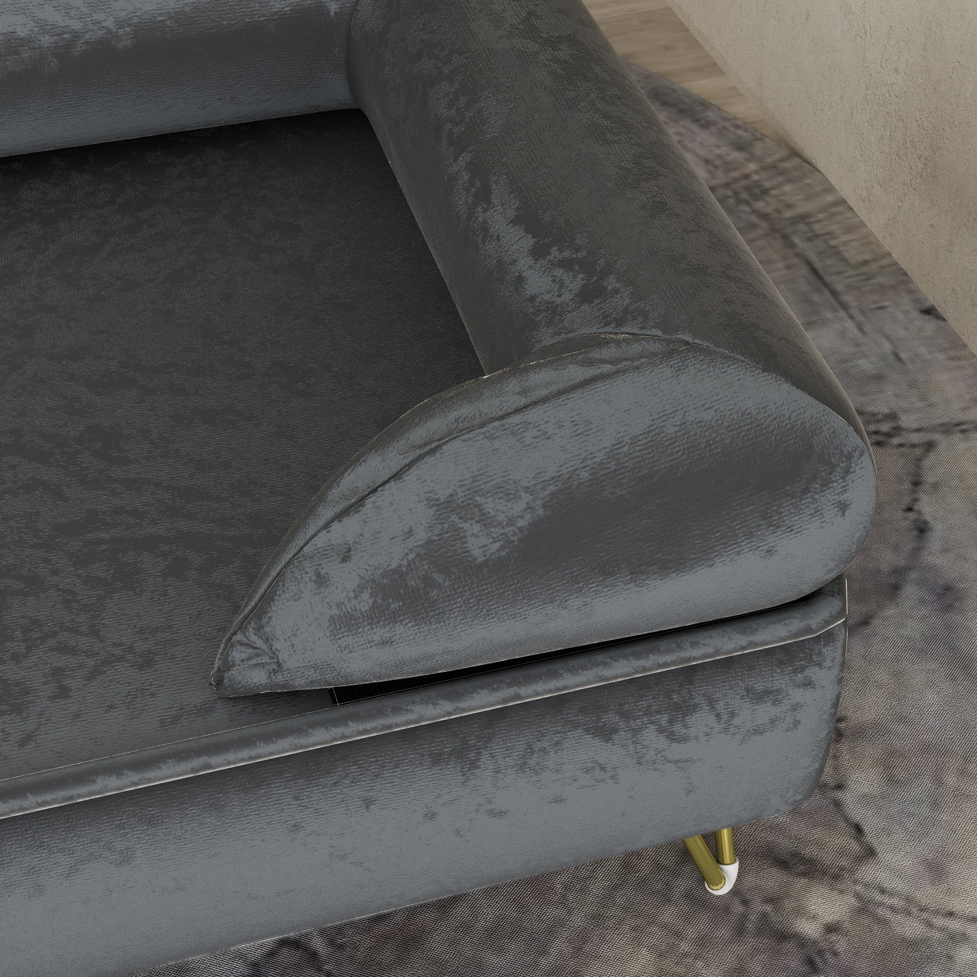 PawHut Cat Sofa Pet Couch w/ Removable Backrest, Soft Cushion, Washable Cover, for Small and Medium Sized Dogs, Grey - North Peak Garden Furniture