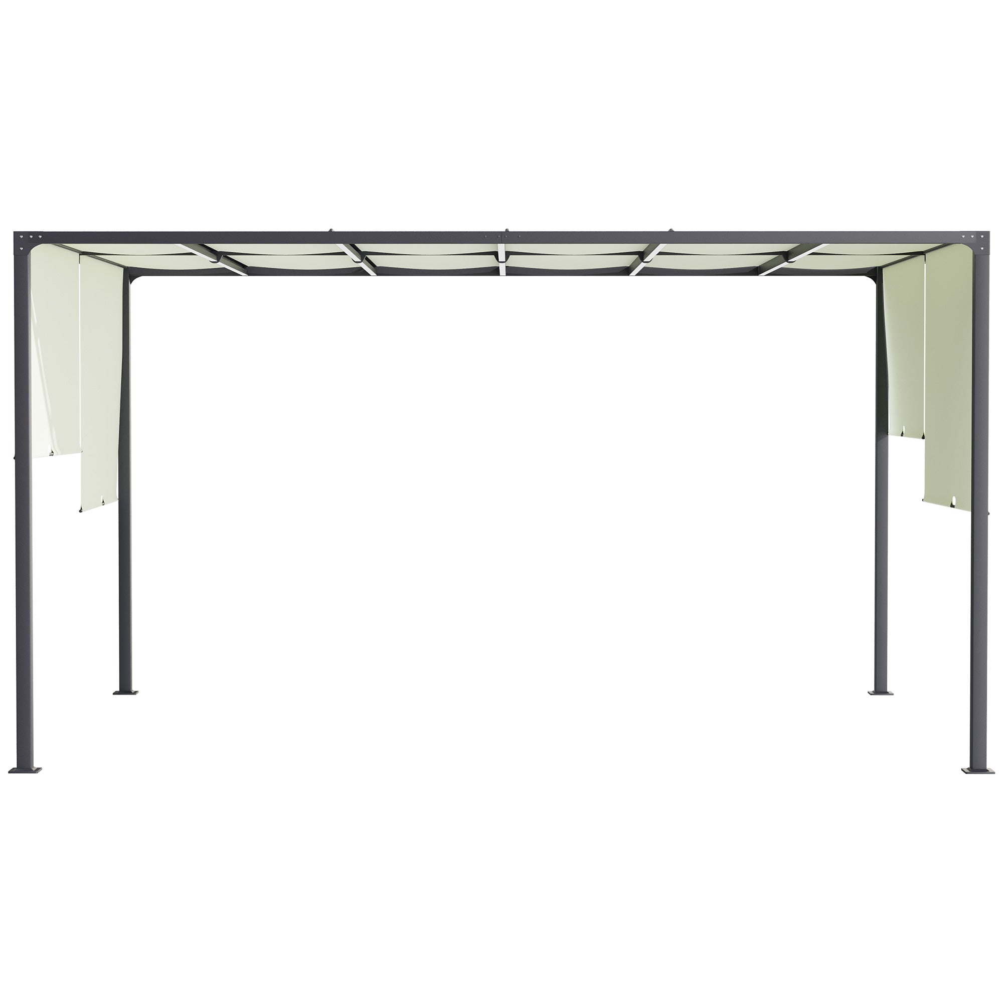 Outsunny 3 x 4m Outdoor Garden Pergola - Cream White - North Peak Garden Furniture