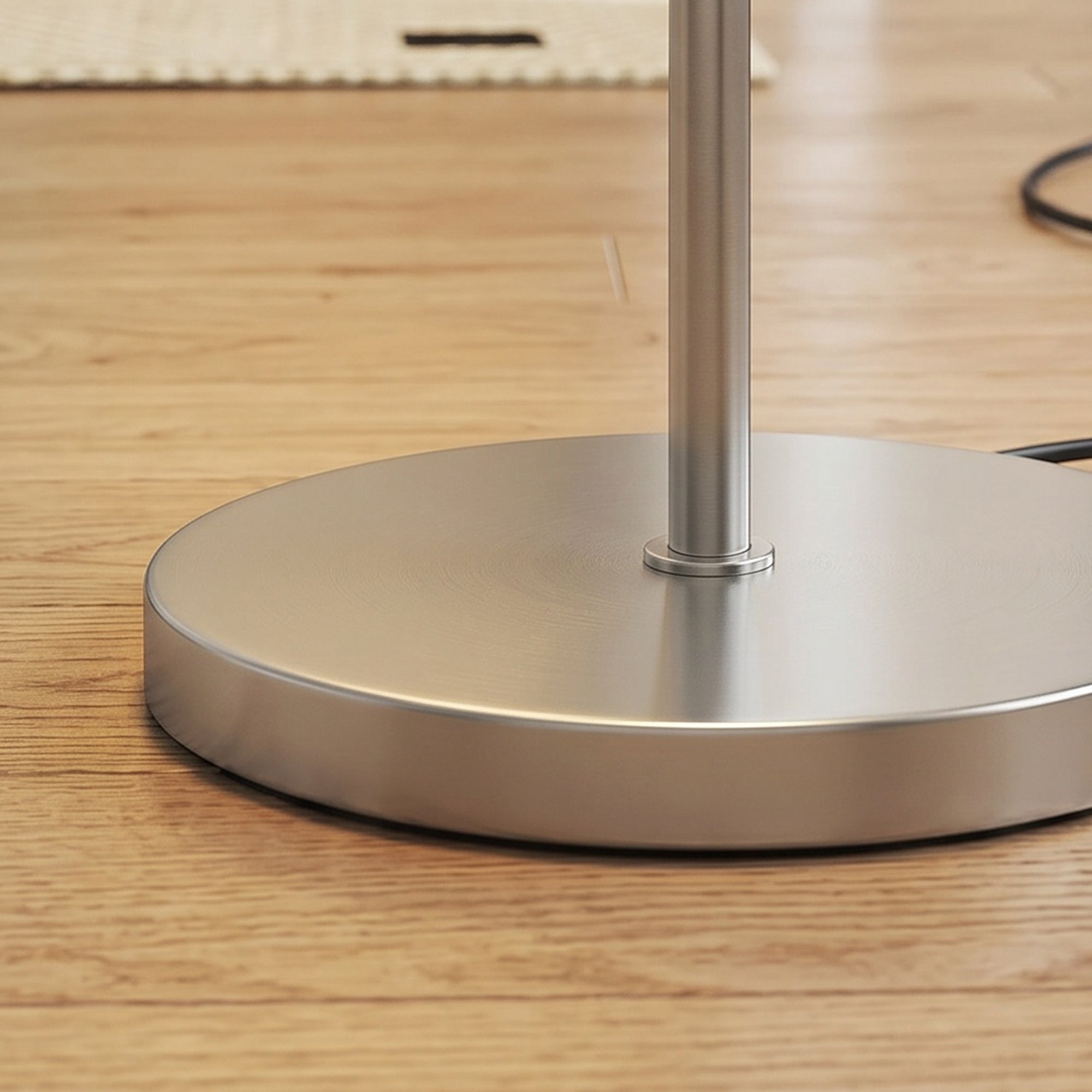 HOMCOM LED Floor Lamp, Modern Standing Lamp with 3 Colour Temperatures, Globe Glass Shades and Foot Switch, Silver Tone