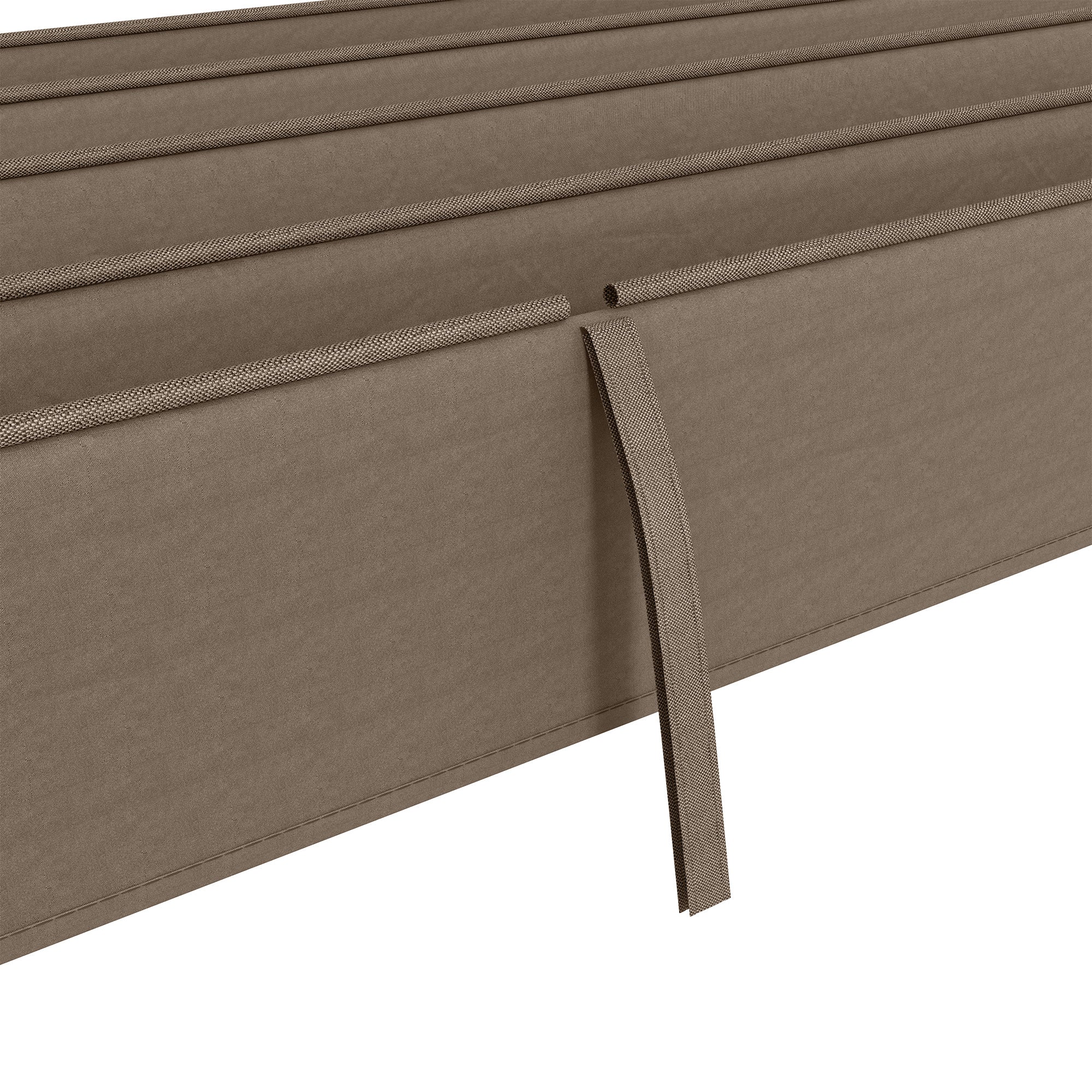Outsunny Pergola Roof, Retractable Sun Shade Cover for 2.85 x 2m Pergola, UV30+ Protected, Coffee - North Peak Garden Furniture