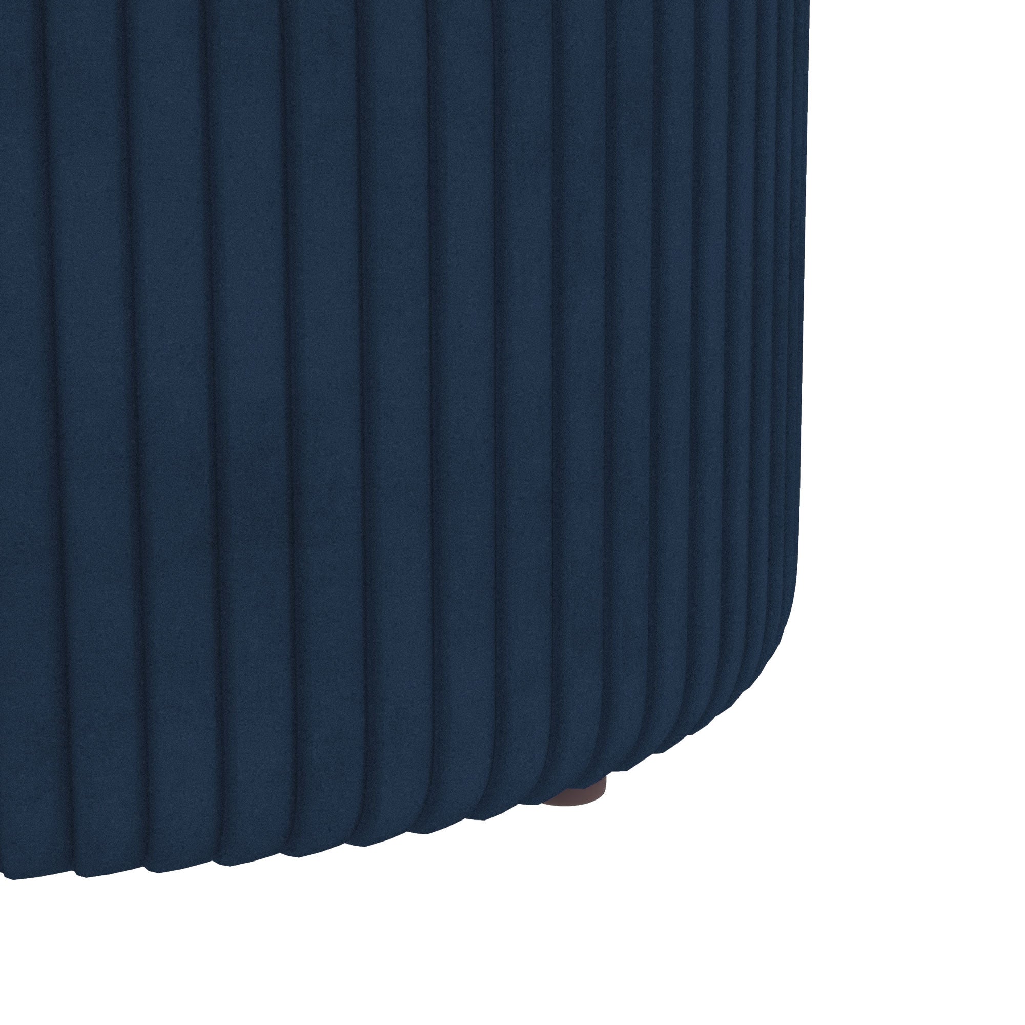 HOMCOM Velvet-Feel Storage Ottoman - Blue - North Peak Garden Furniture