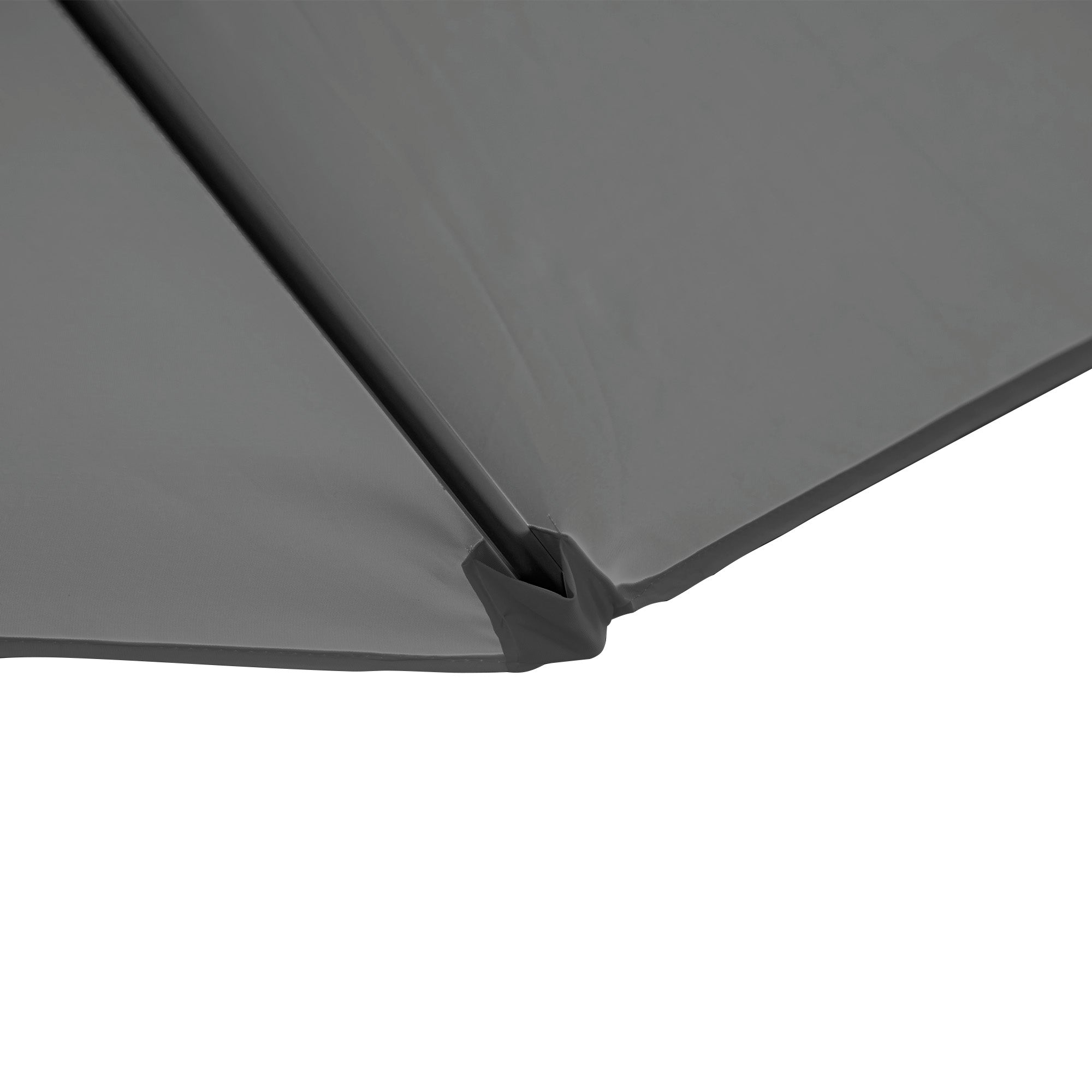 Outsunny 2.5M Garden Cantilever Parasol with 360° Rotation, Offset Roma Patio Umbrella Hanging Sun Shade Canopy Shelter with Cross Base, Dark Grey - North Peak Garden Furniture