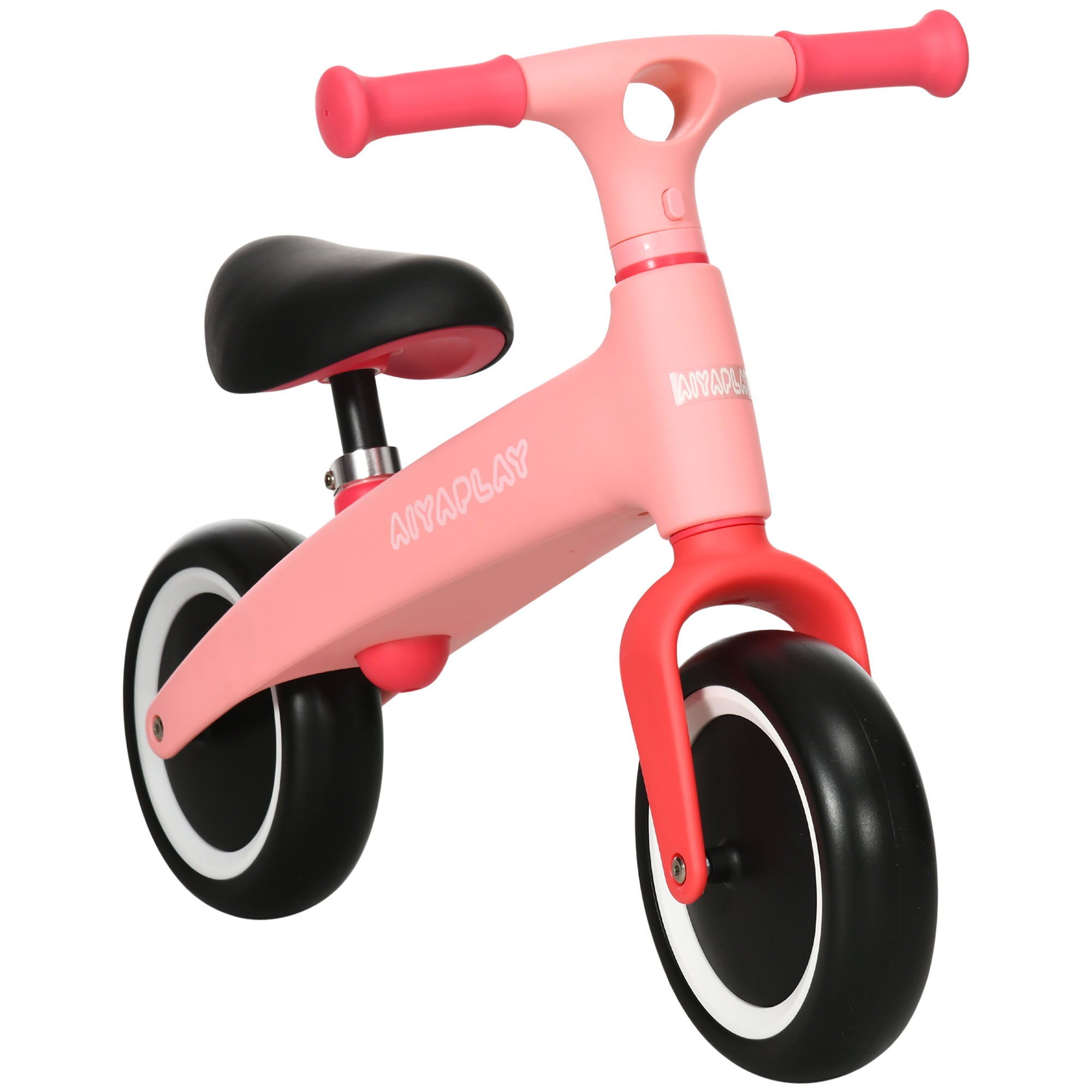 AIYAPLAY Baby Balance Bike, with Adjustable Seat, for 1.5-3 Years - Pink