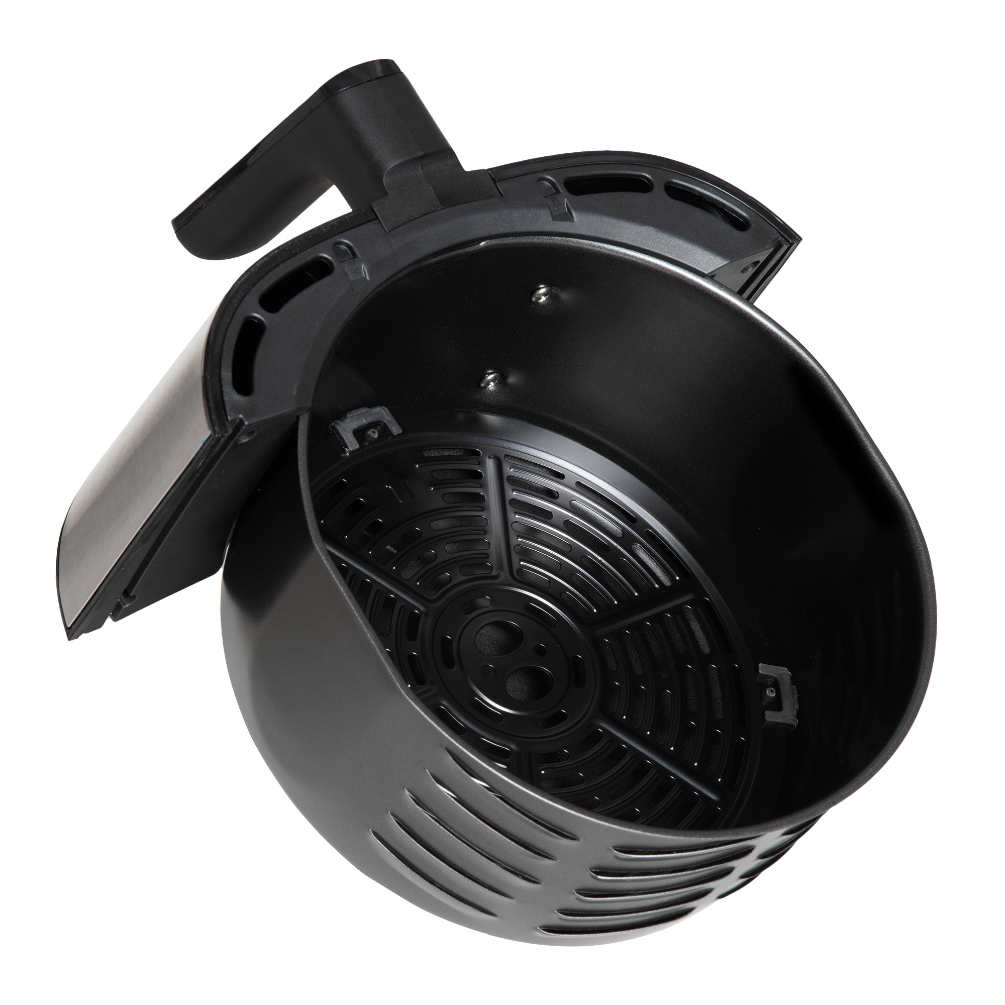 HOMCOM 4.5L Air Fryer, 8-in-1 Digital Air Fryer Oven with Rapid Air Circulation, Temp Control & Timer, Non-stick Basket, Oil-Free Cook, 1500W, Black - North Peak Garden Furniture