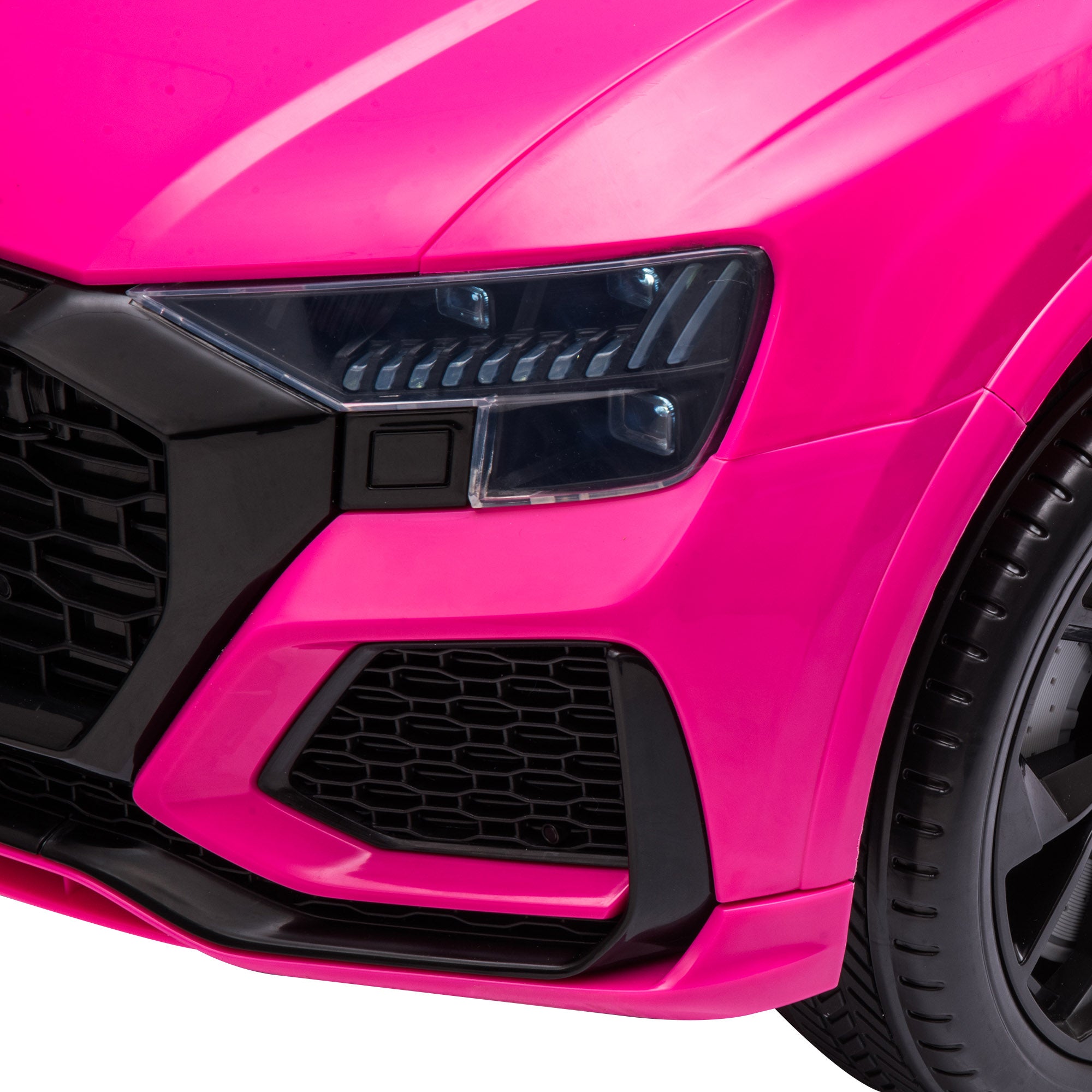 HOMCOM Audi RS Q8 6V Kids Electric Ride On Car Toy w/ Remote USB MP3 Bluetooth Pink - North Peak Garden Furniture