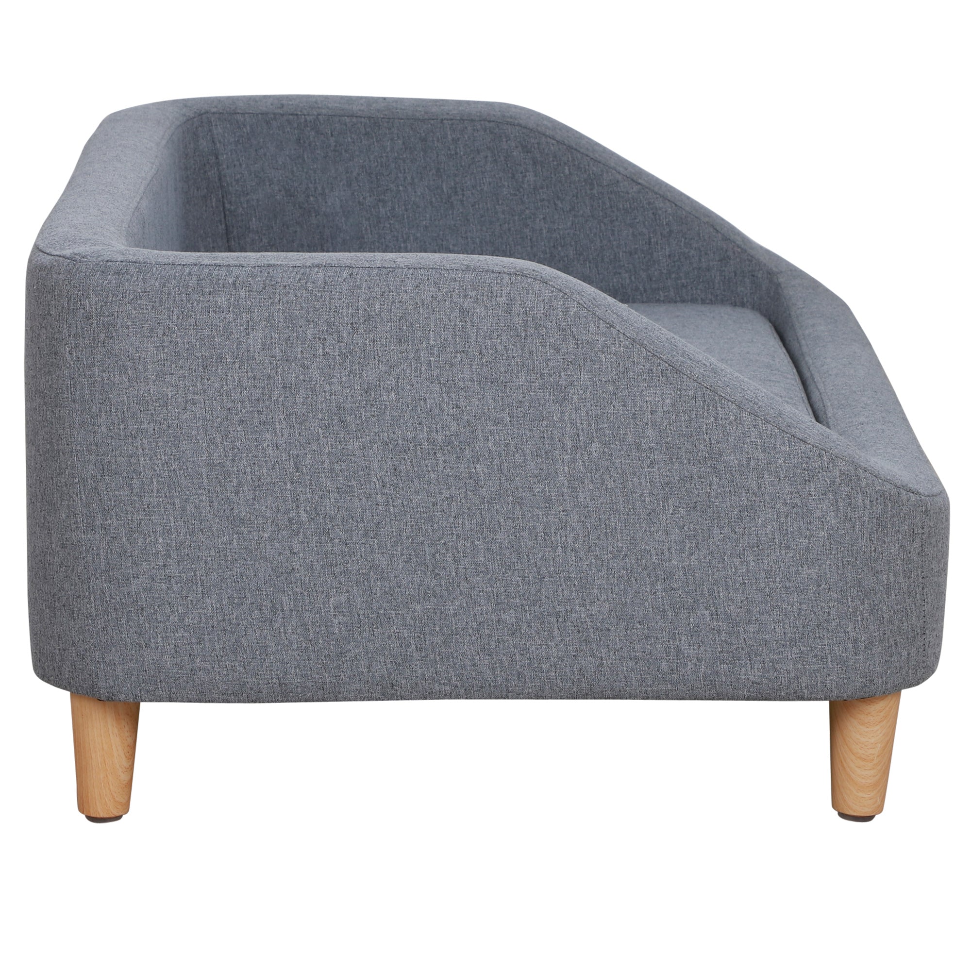 PawHut Dog Sofa, pet Bed, with Soft Cushion, Washable Cover, for Small, Medium & Large Dogs - Grey - North Peak Garden Furniture