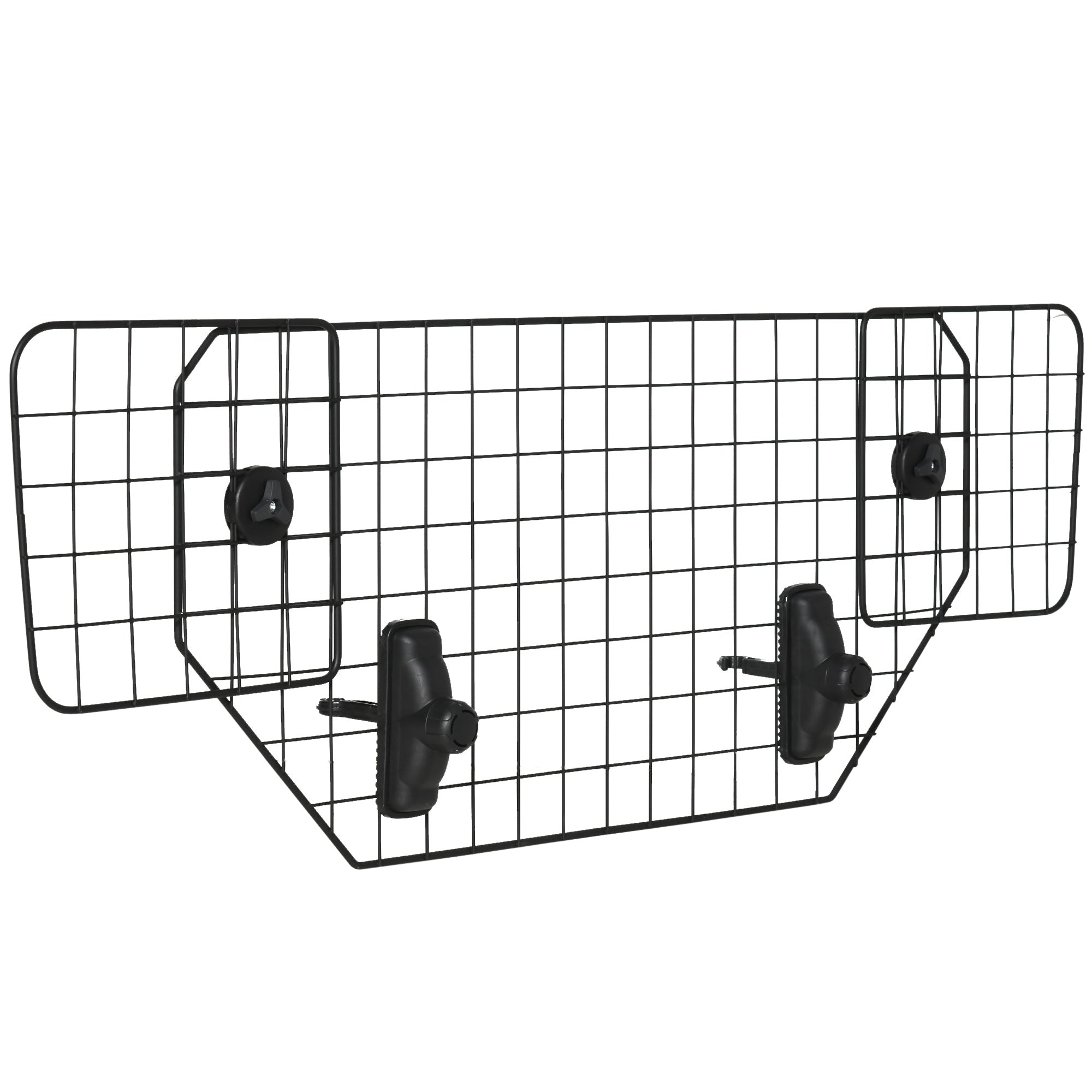 PawHut Dog Guard for Cars Adjustable Boot Barrier Metal Mesh Pet Headrest, 90-120W x 40.5H cm - North Peak Garden Furniture