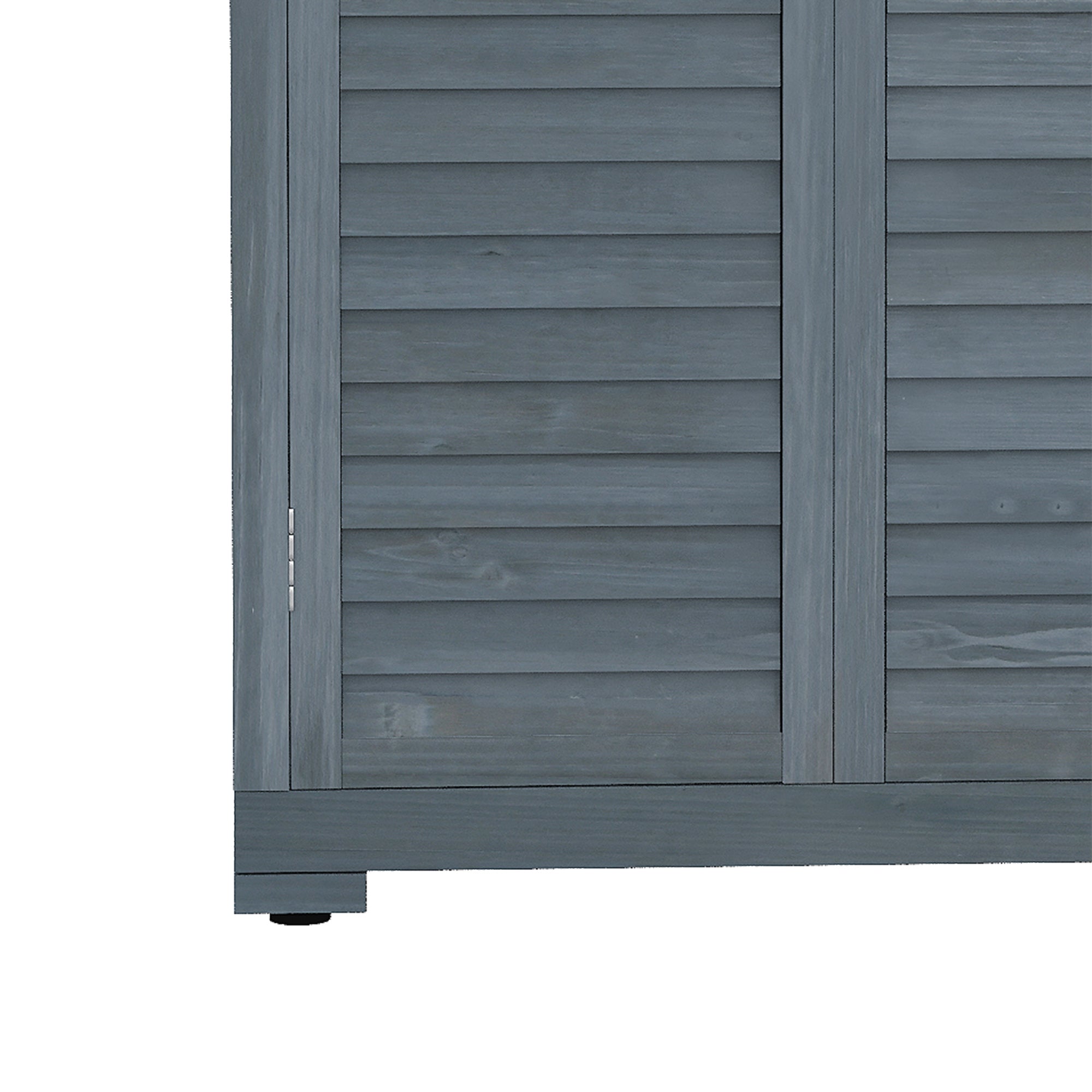 Outsunny 39.5 x 79cm Fir Wood Garden Shed - Grey