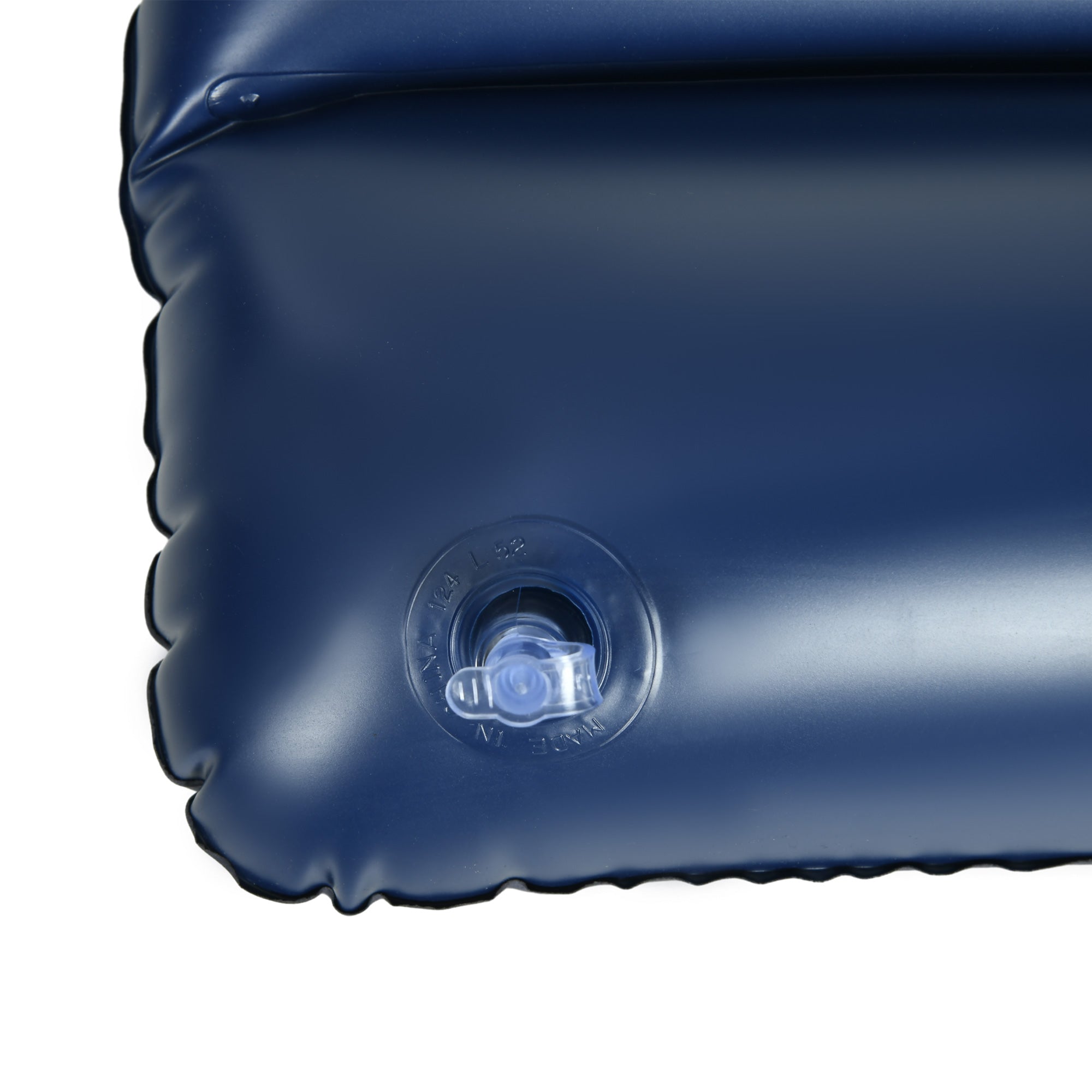 Outsunny Inflatable Double Air Bed, with Hand Pump - Blue - North Peak Garden Furniture