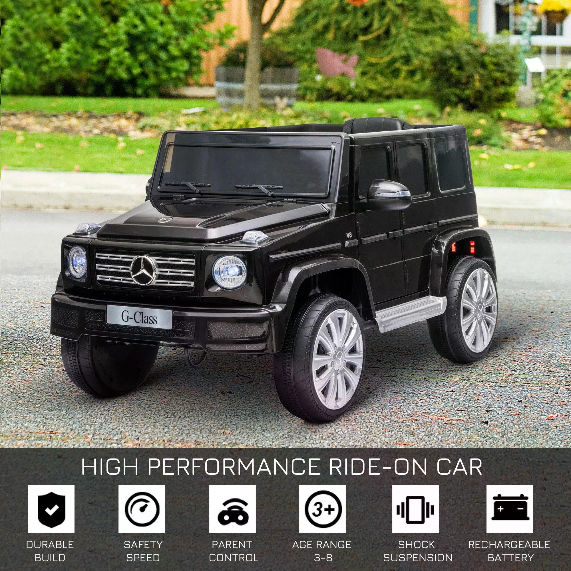 HOMCOM Mercedes Benz G500 12V Kids Electric Ride On Car Toy w/ Remote Control