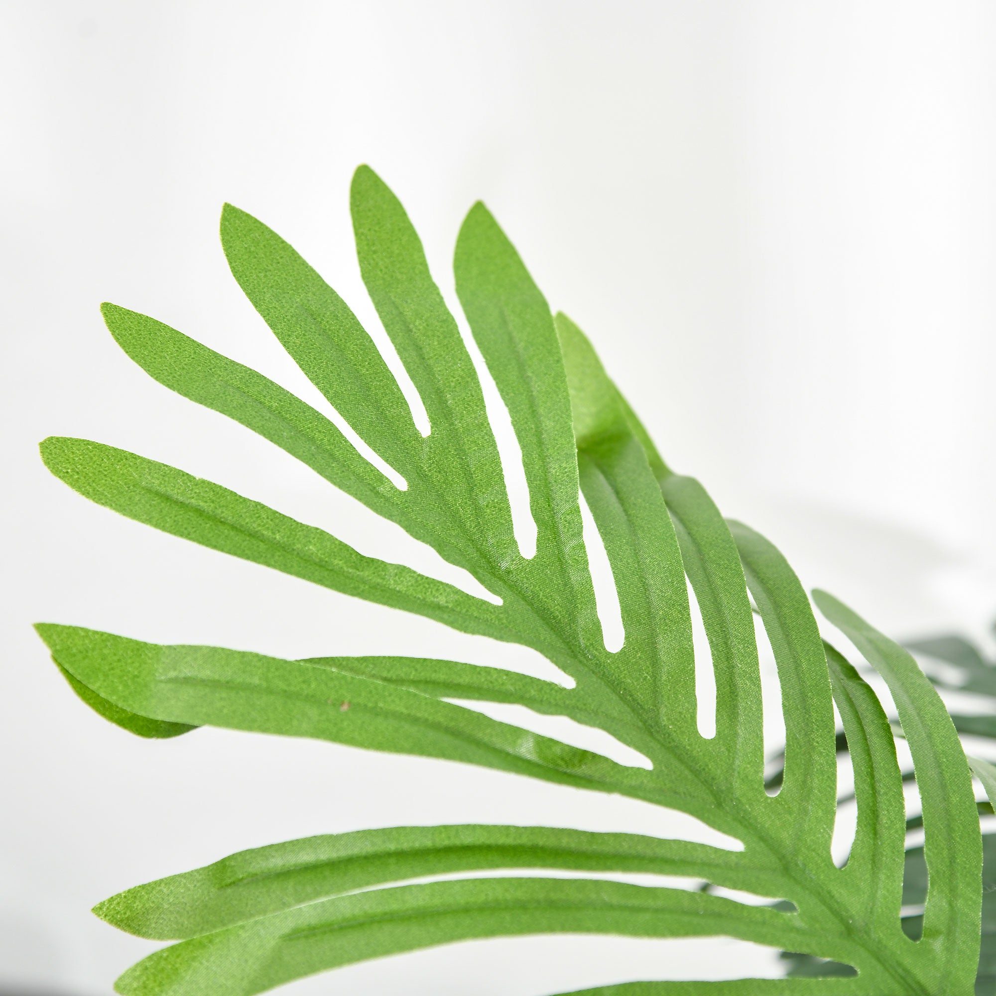 Outsunny 2 Pack 60cm Artificial Palm Tree Decorative Plant with Nursery Pot, Fake Tropical Tree for Indoor Outdoor Décor - North Peak Garden Furniture