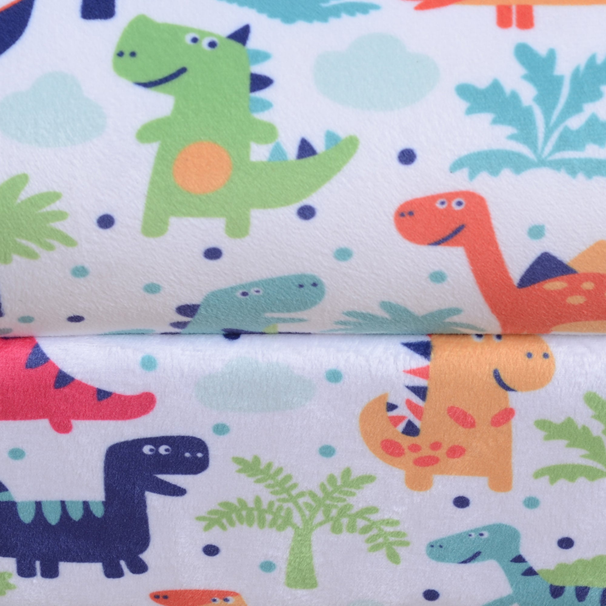 HOMCOM Children Armchair Kids Sofa Tub Chair Seat Cartoon Dinosaur Pattern Bedroom Flannel Wooden Frame Non-slip Playroom Seater - North Peak Garden Furniture